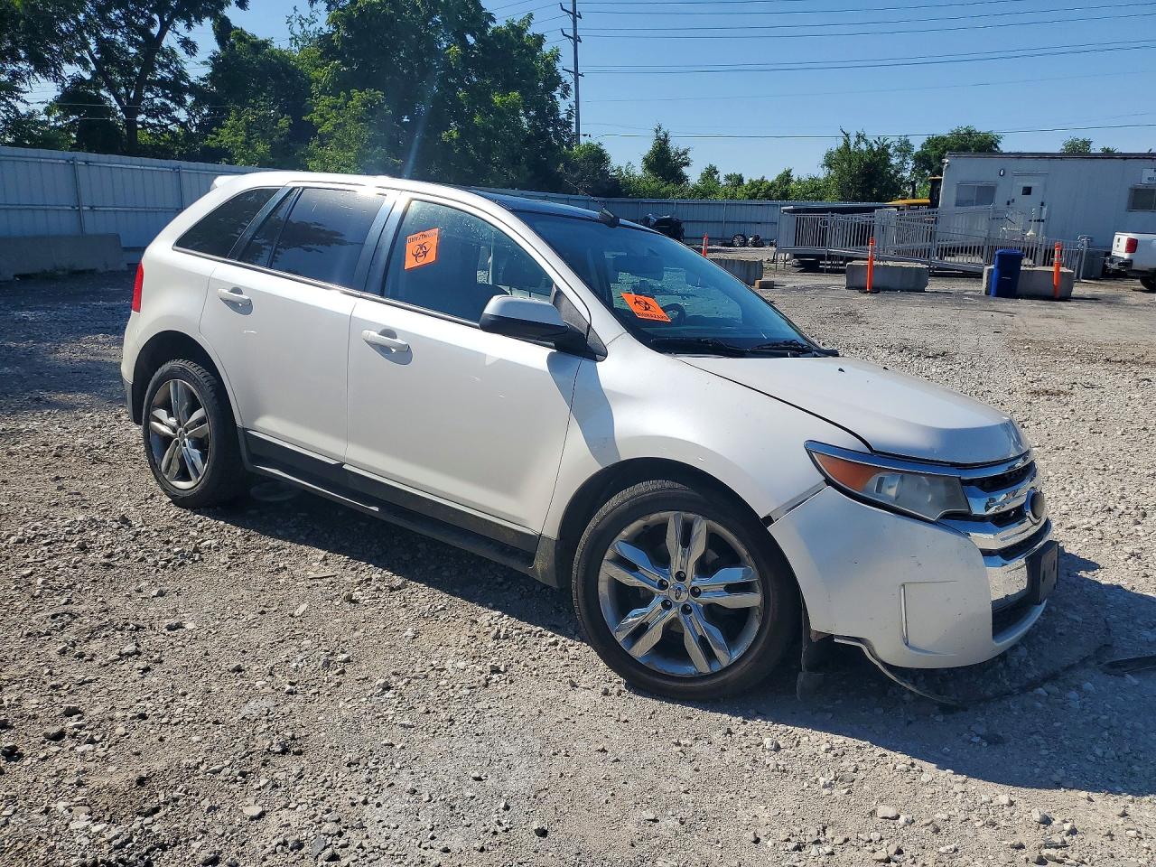 2012 Ford Edge Sel White vin: 2FMDK3J99CBA03598
