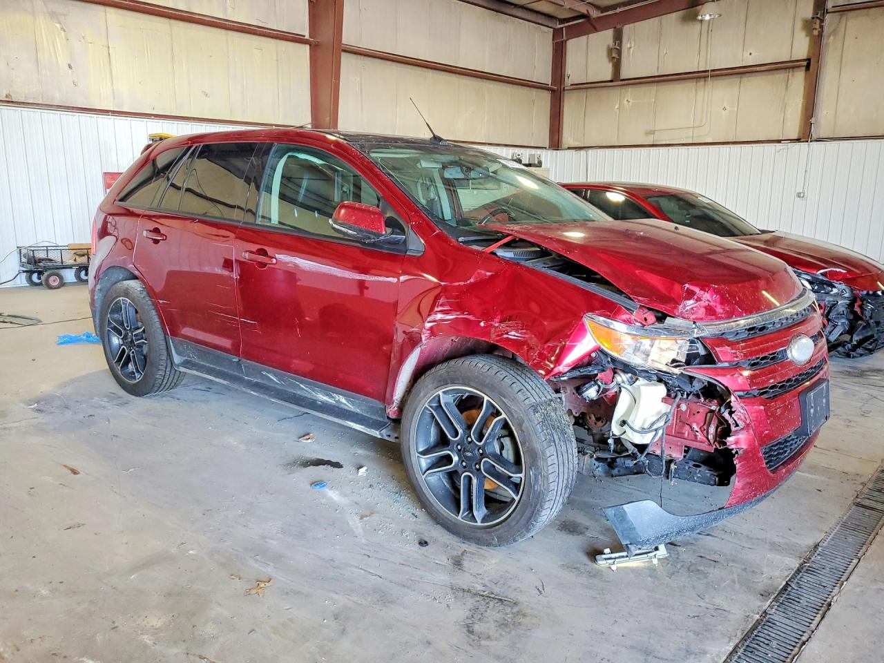 2013 Ford Edge Sel Burgundy vin: 2FMDK3J99DBB20454