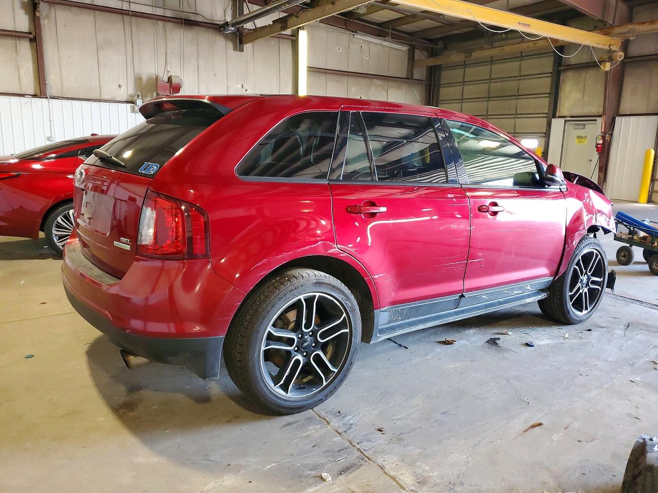 2013 Ford Edge Sel Burgundy vin: 2FMDK3J99DBB20454