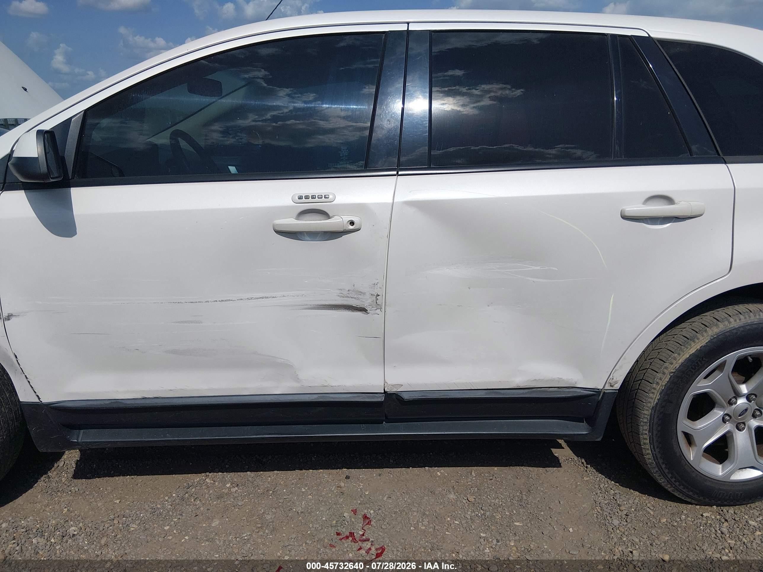 2013 Ford Edge Sel White vin: 2FMDK3J99DBB69086