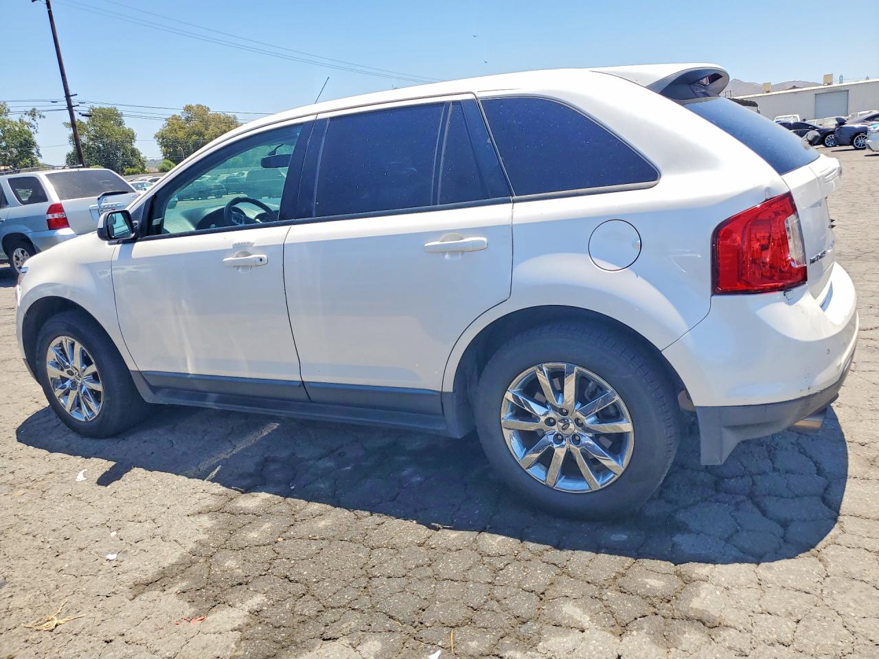 2014 Ford Edge Sel White vin: 2FMDK3J99EBA95444