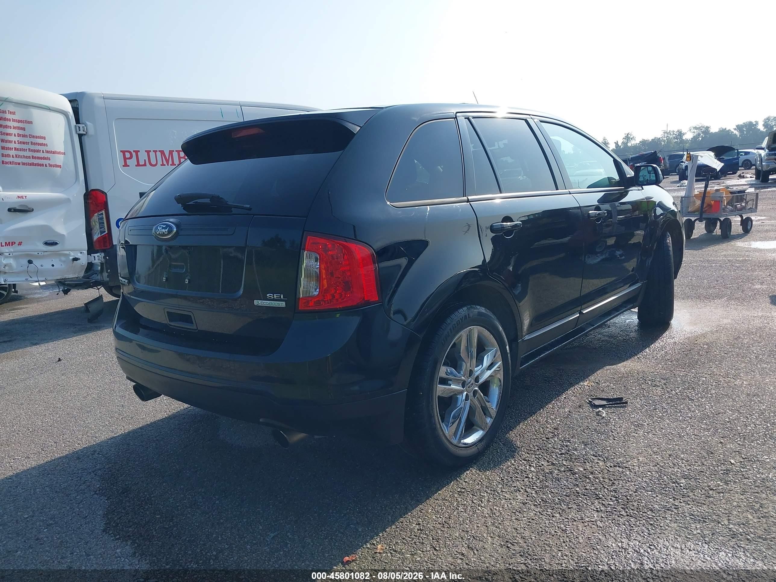 2012 Ford Edge Sel Black vin: 2FMDK3J9XCBA02167