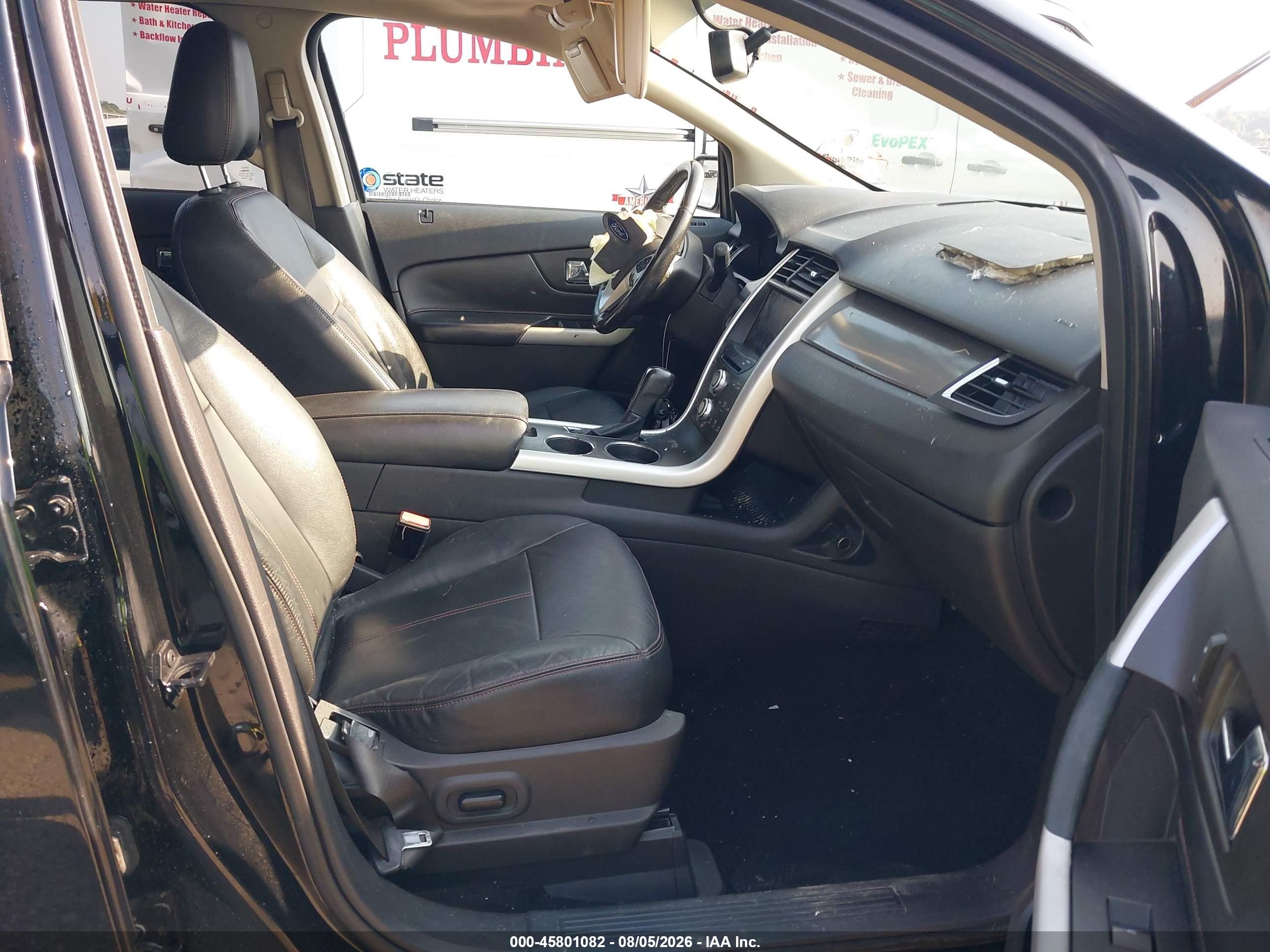 2012 Ford Edge Sel Black vin: 2FMDK3J9XCBA02167
