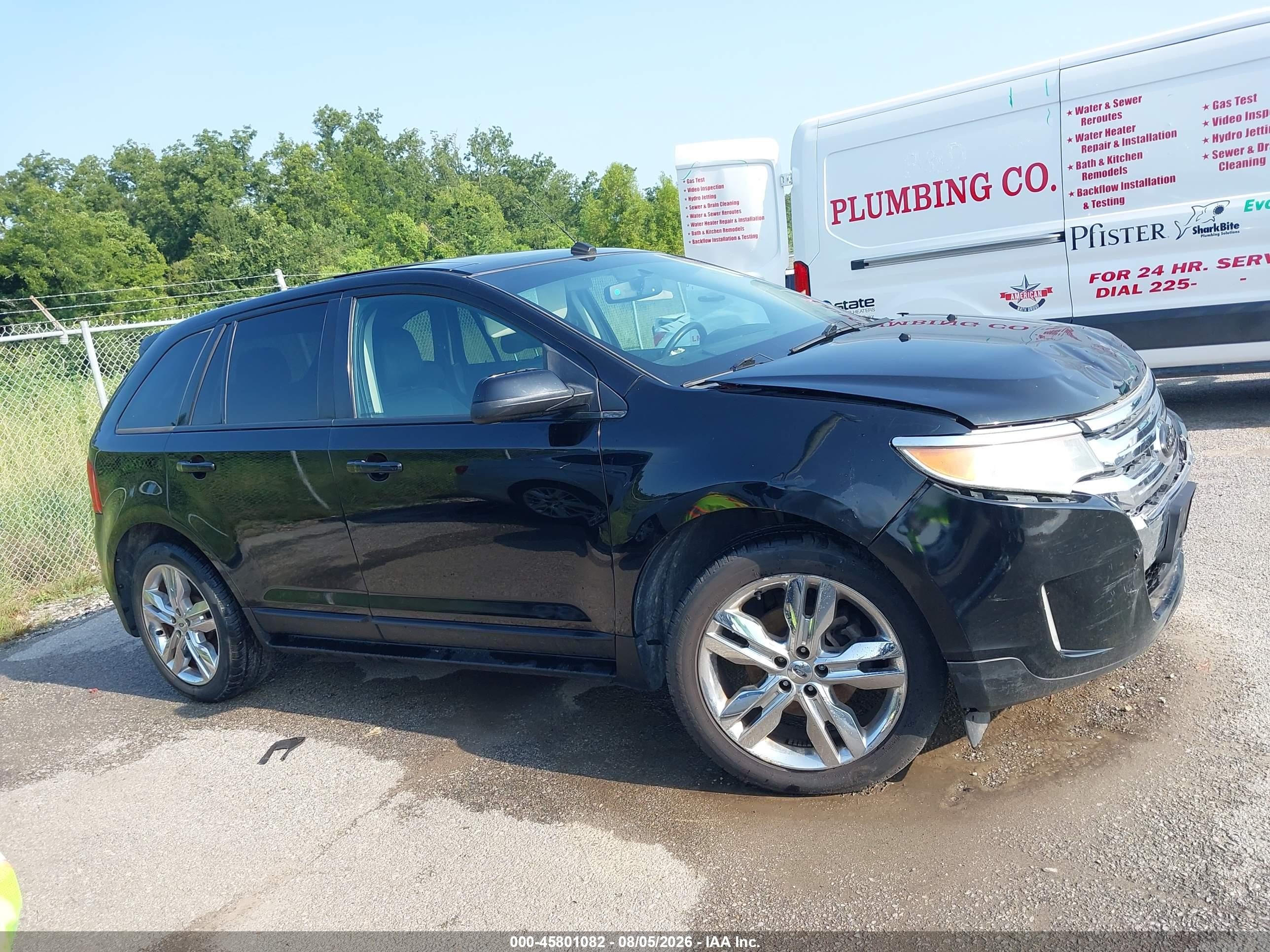 2012 Ford Edge Sel Black vin: 2FMDK3J9XCBA02167