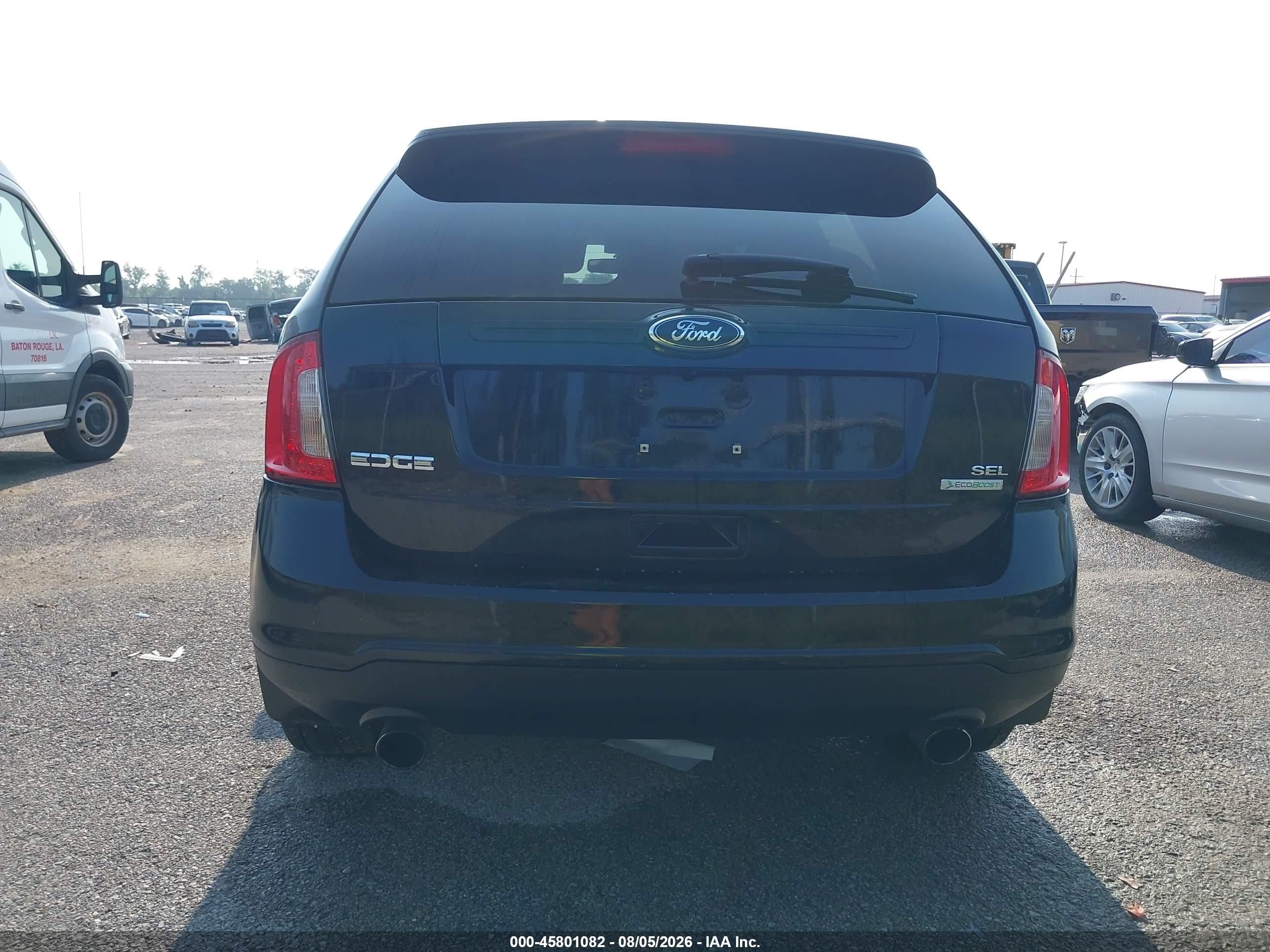2012 Ford Edge Sel Black vin: 2FMDK3J9XCBA02167