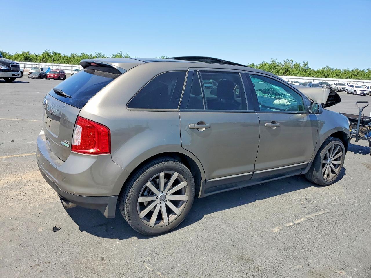 2013 Ford Edge Sel Gray vin: 2FMDK3J9XDBA48373