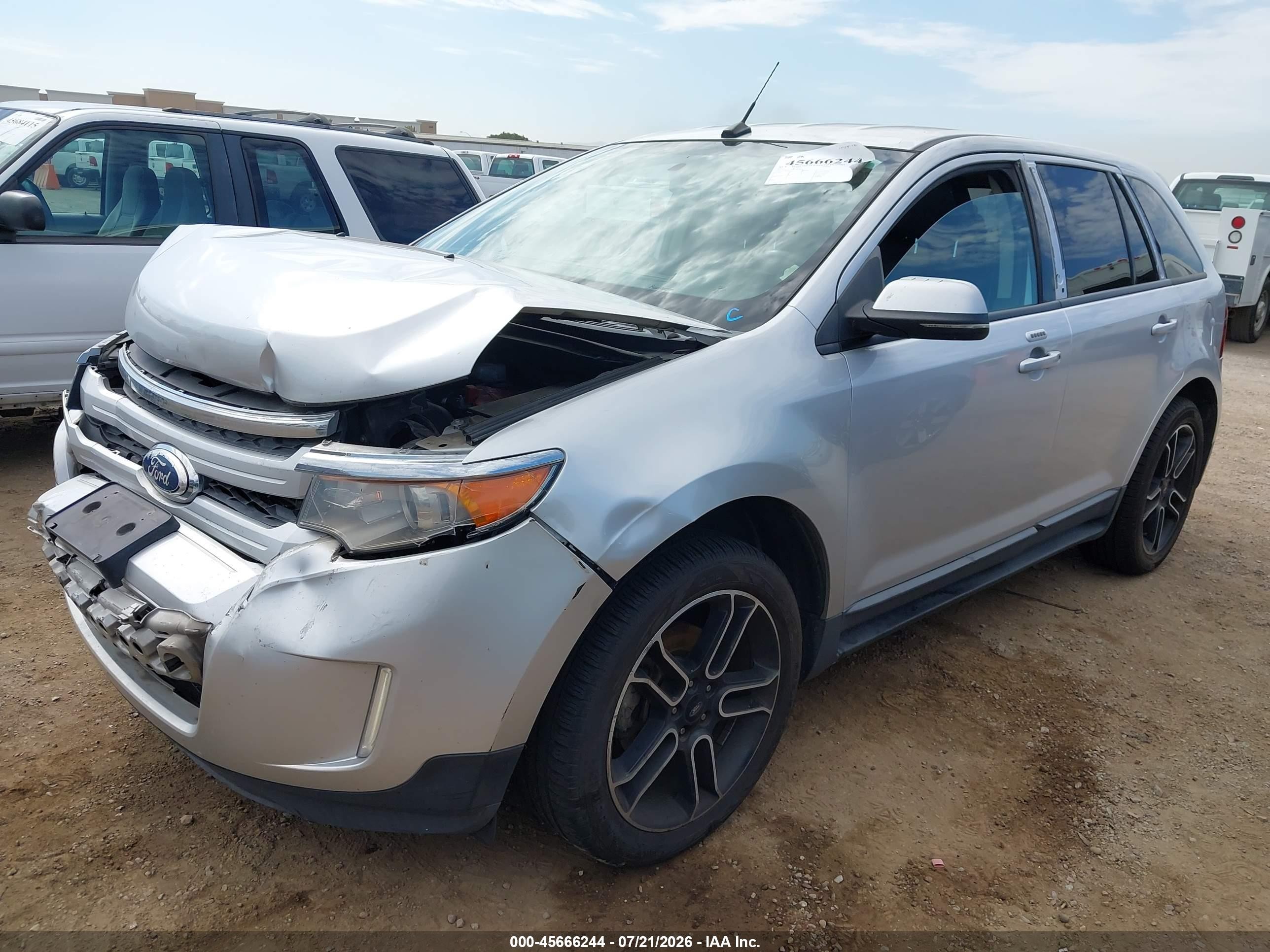 2013 Ford Edge Sel Silver vin: 2FMDK3J9XDBB38090