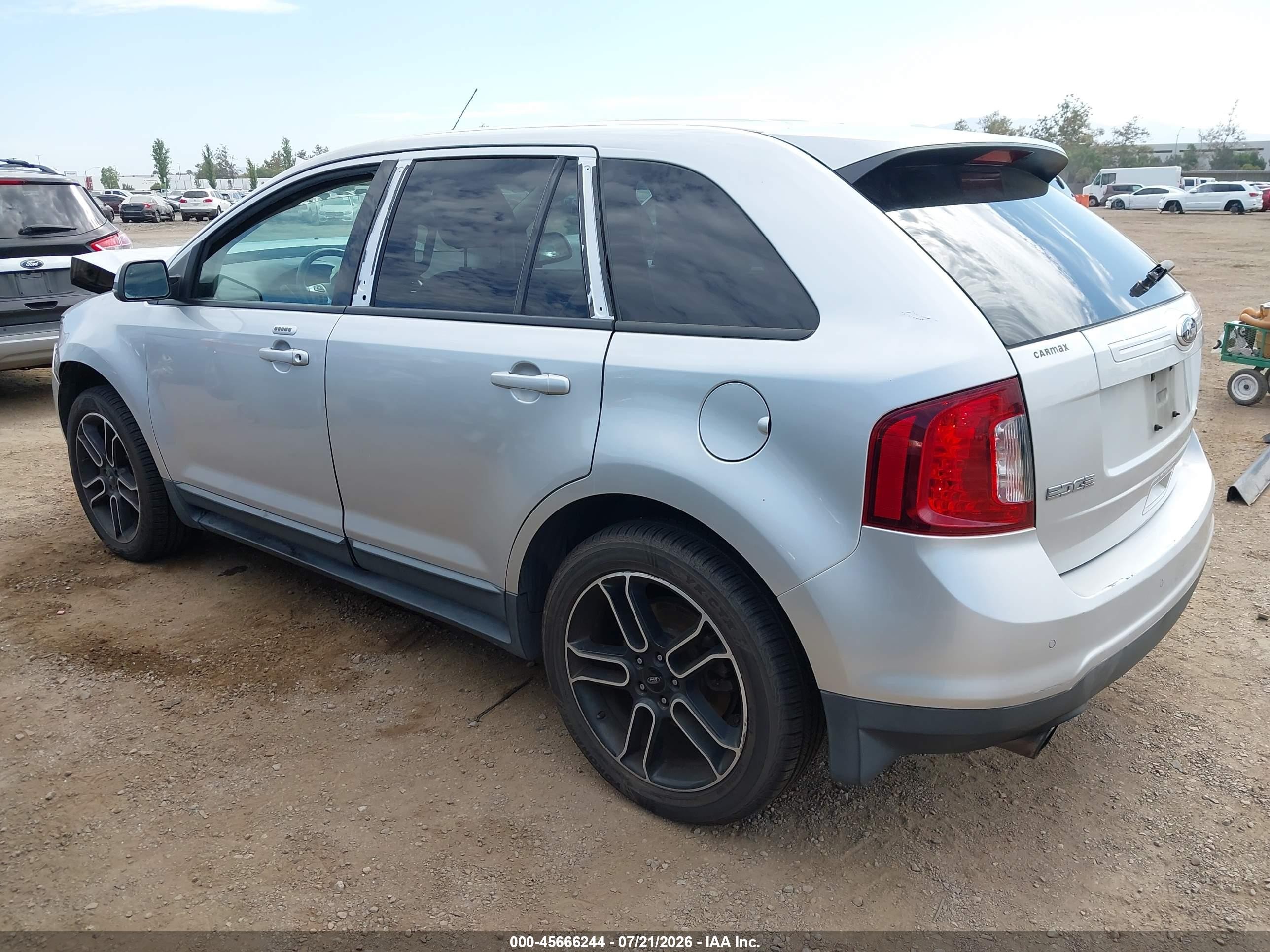 2013 Ford Edge Sel Silver vin: 2FMDK3J9XDBB38090
