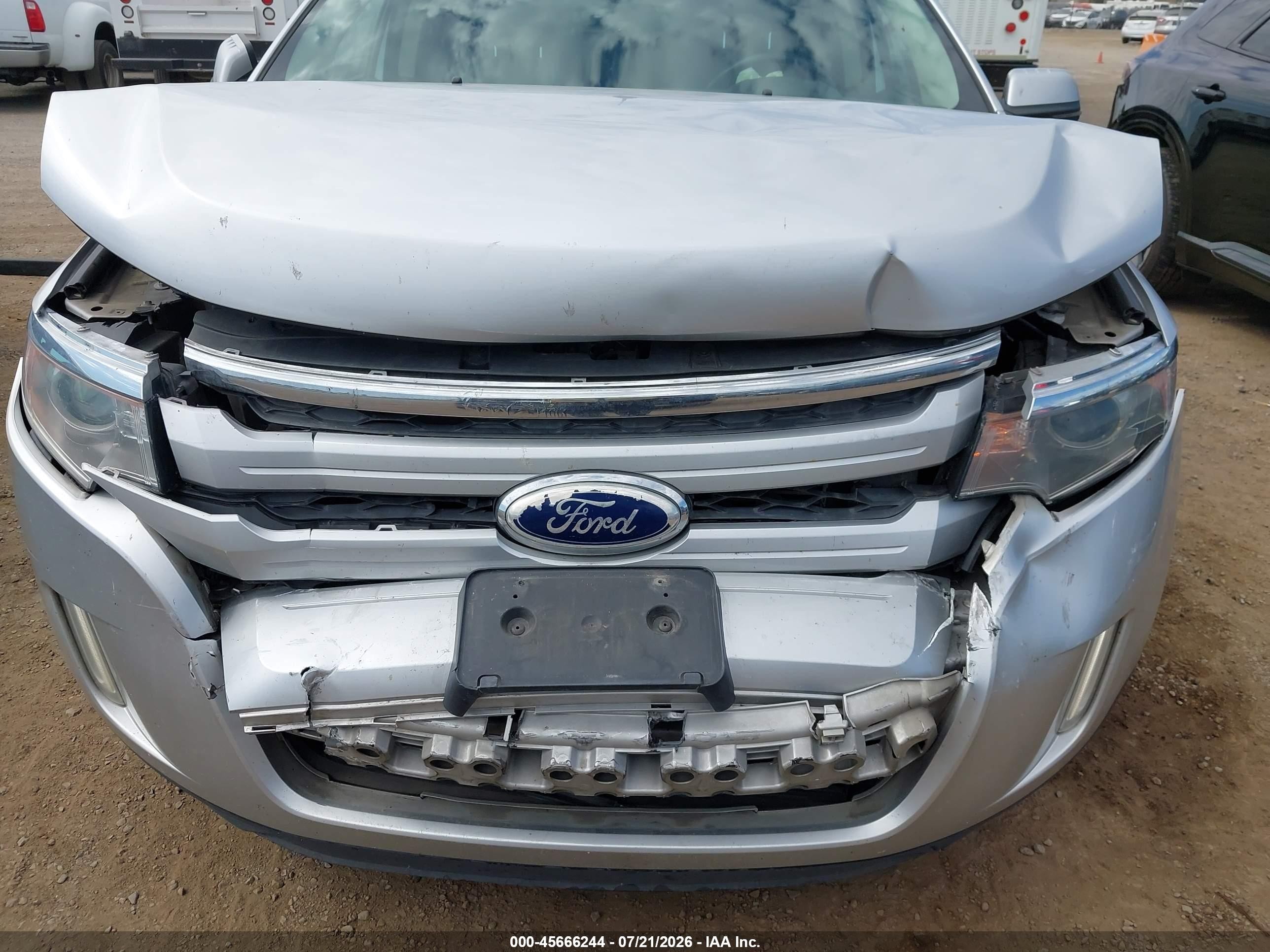 2013 Ford Edge Sel Silver vin: 2FMDK3J9XDBB38090