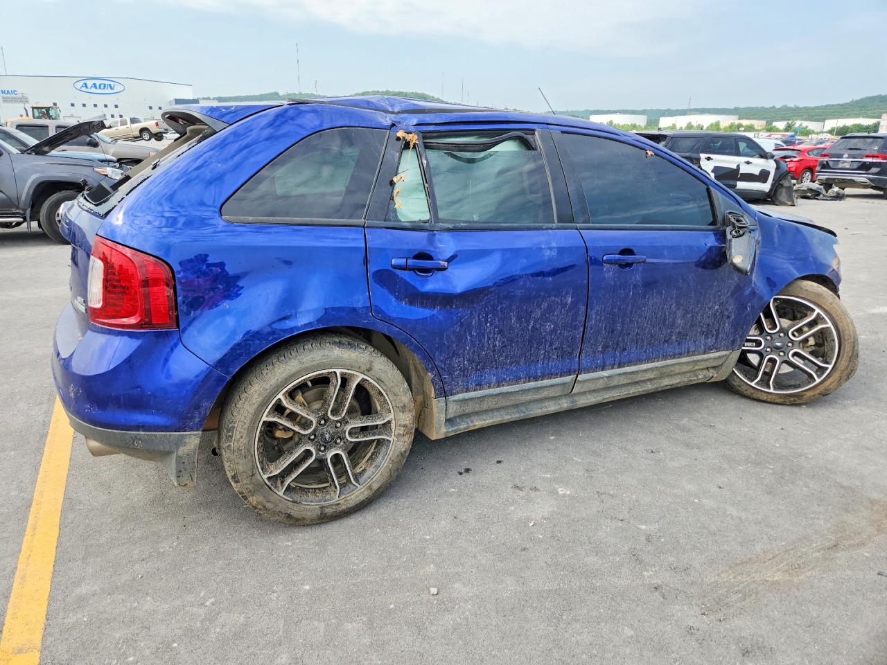 2014 Ford Edge Sel Синий vin: 2FMDK3J9XEBB38317