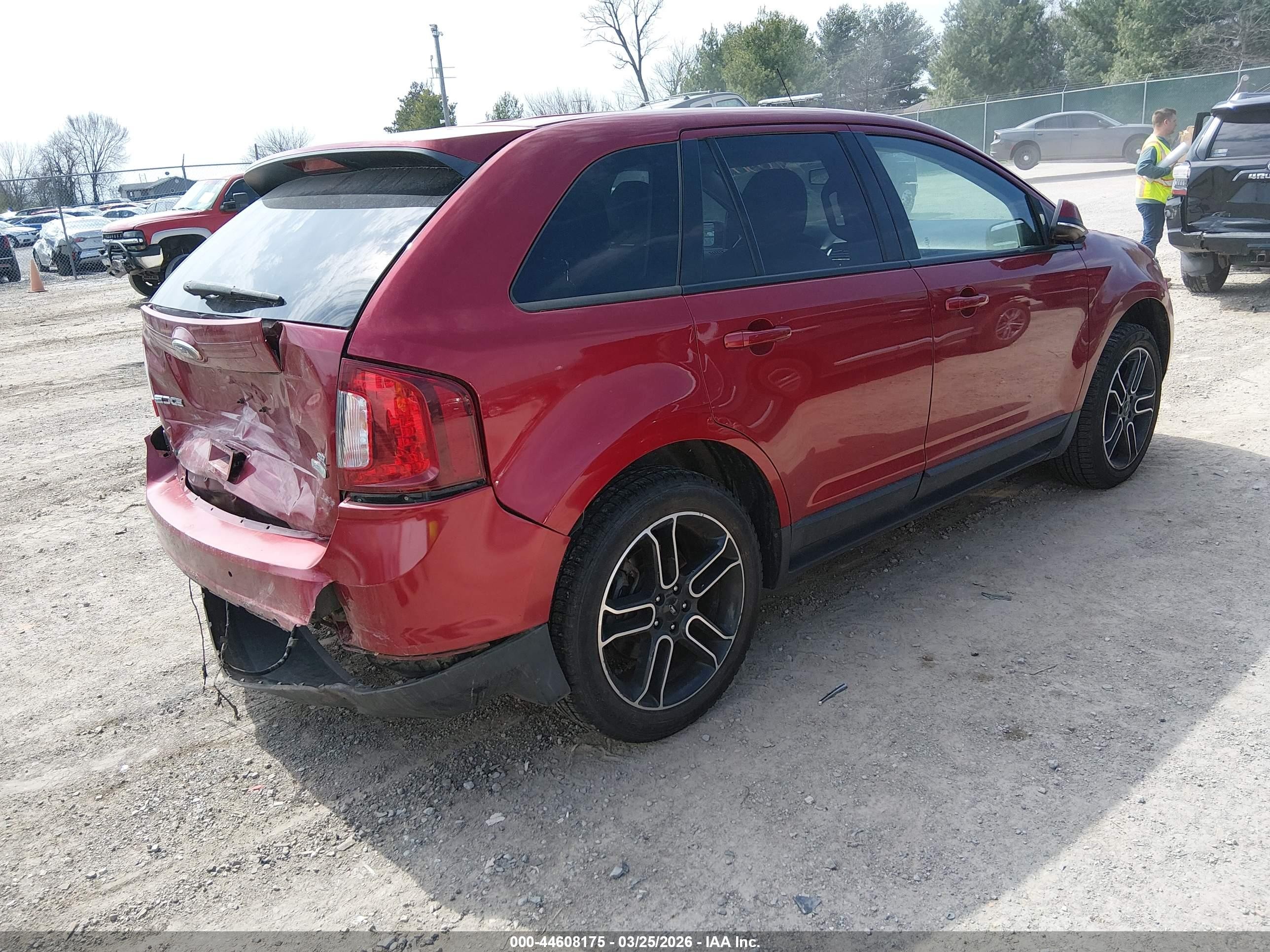 2014 Ford Edge Sel Red vin: 2FMDK3J9XEBB62584