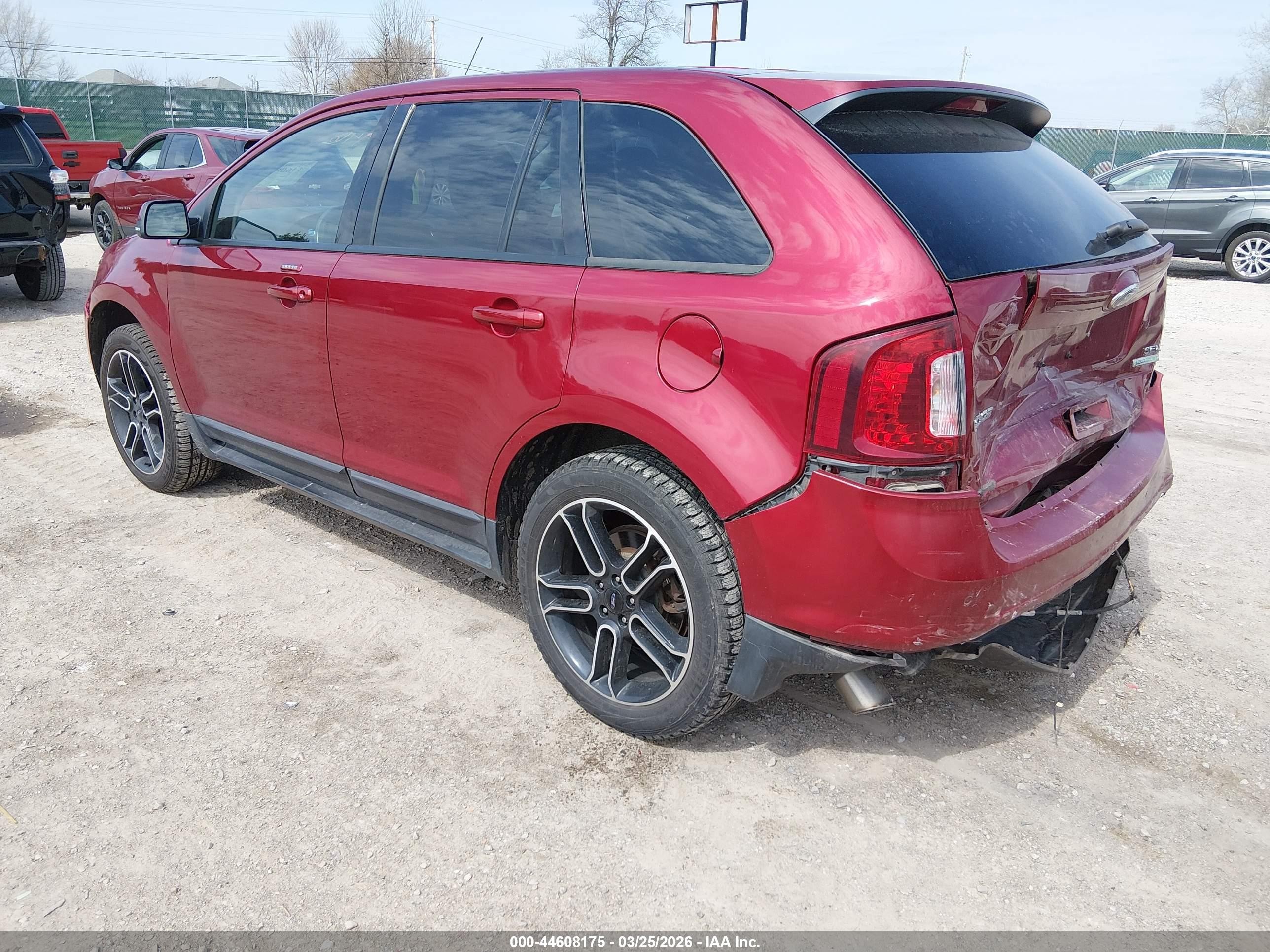 2014 Ford Edge Sel Red vin: 2FMDK3J9XEBB62584