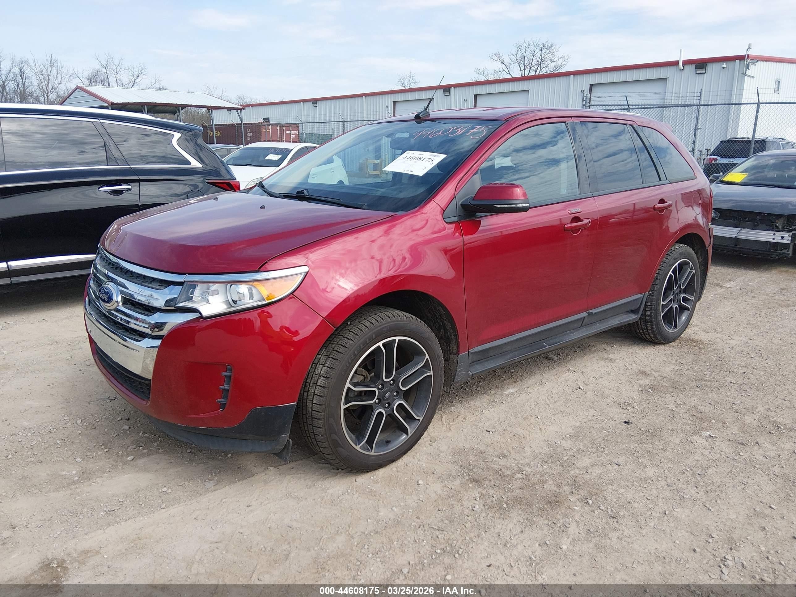 2014 Ford Edge Sel Red vin: 2FMDK3J9XEBB62584