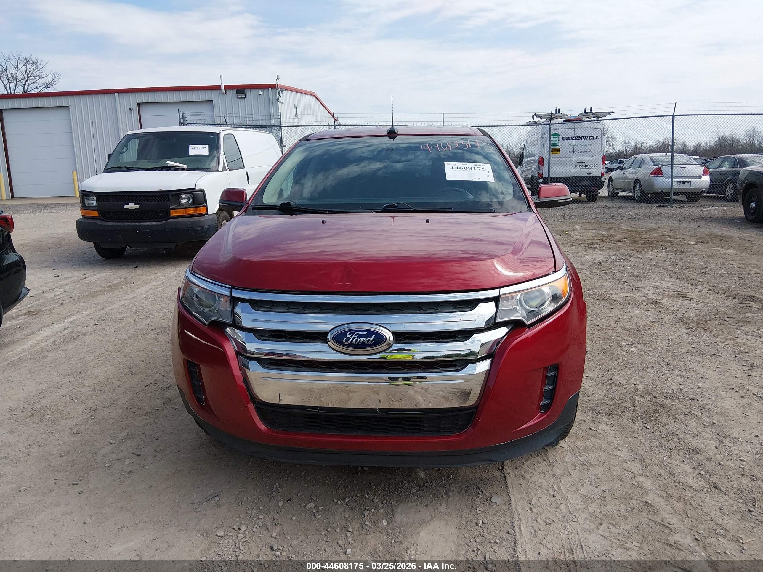 2014 Ford Edge Sel Red vin: 2FMDK3J9XEBB62584