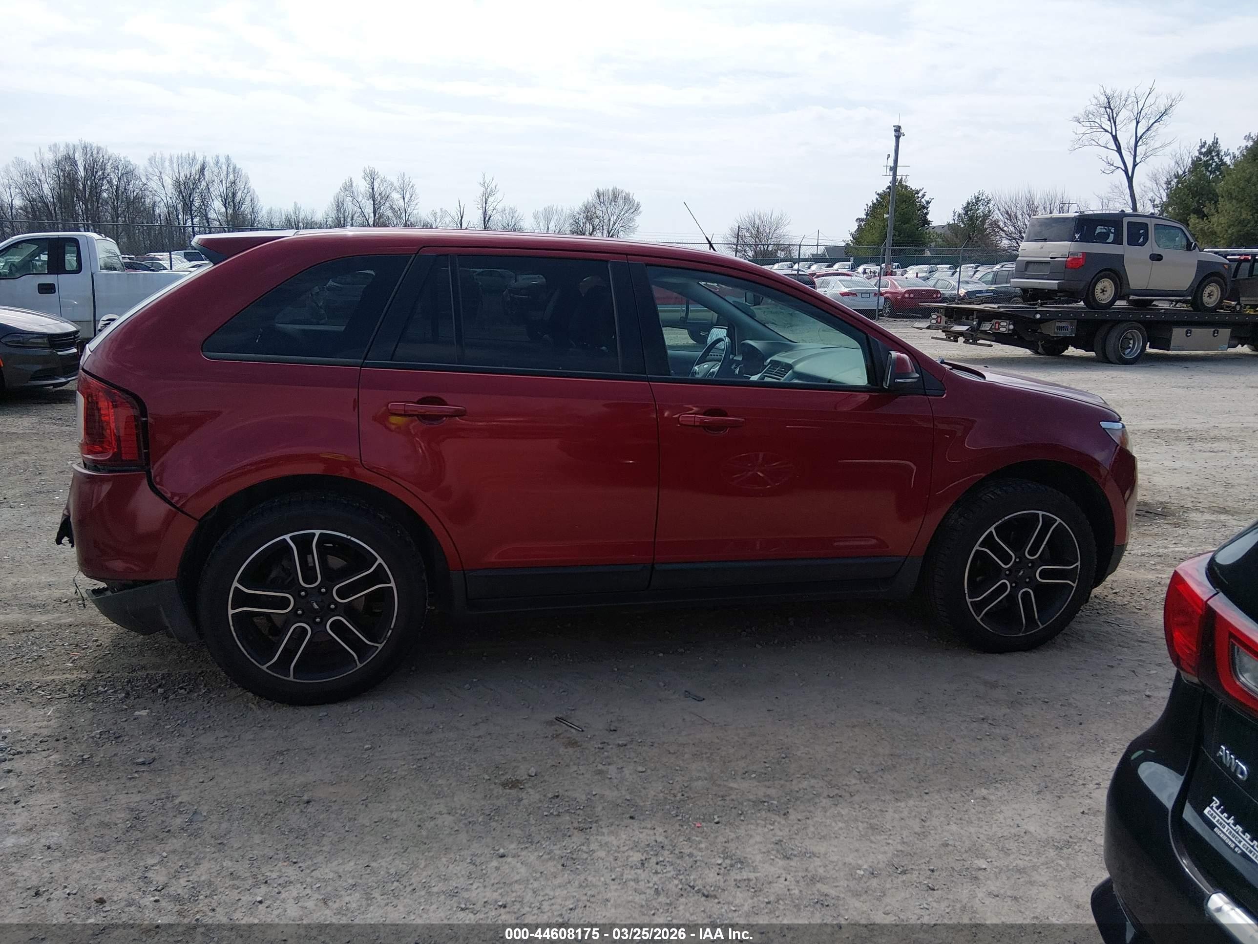 2014 Ford Edge Sel Red vin: 2FMDK3J9XEBB62584