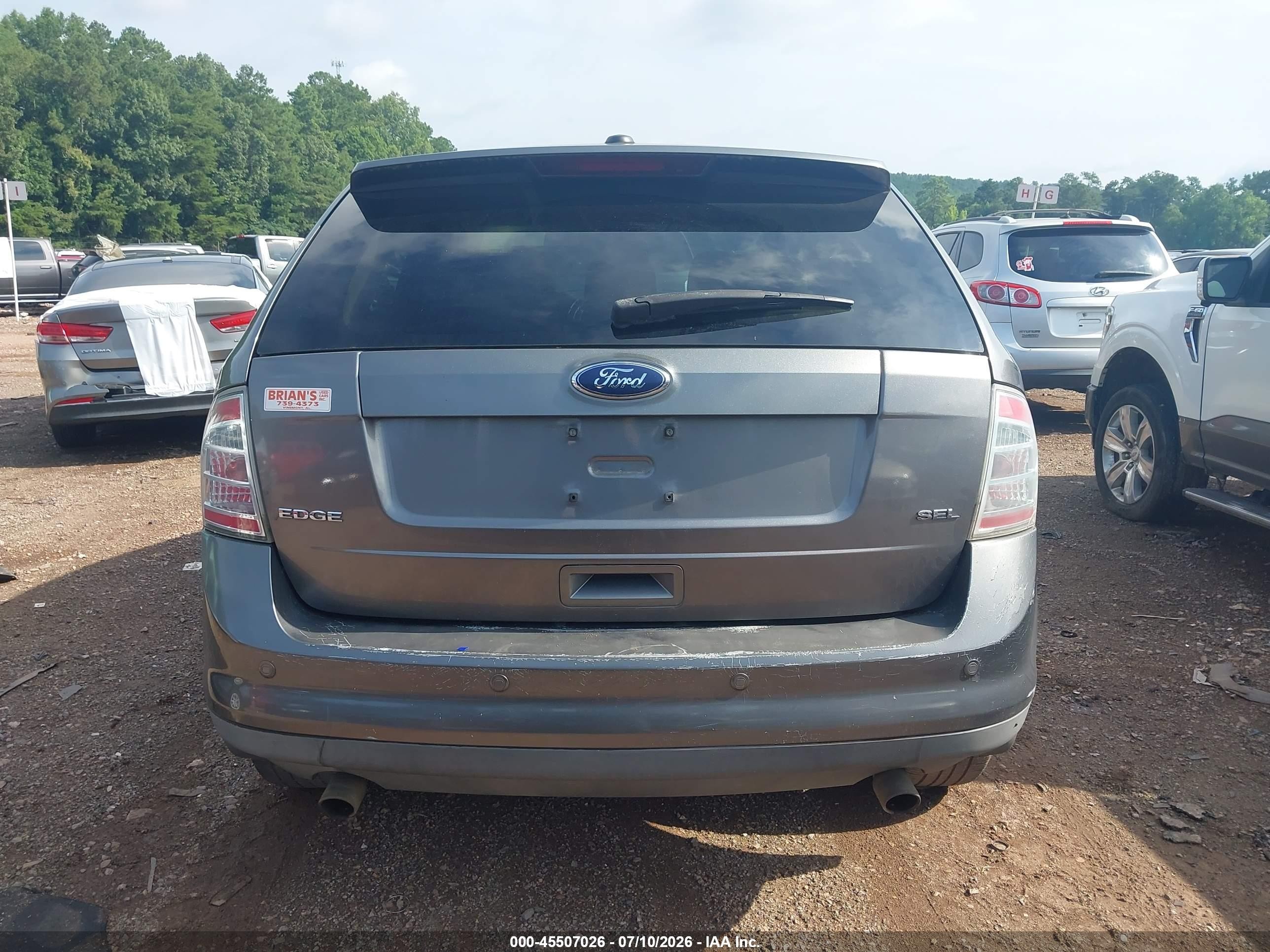 2010 Ford Edge Sel Gray vin: 2FMDK3JC0ABA26714