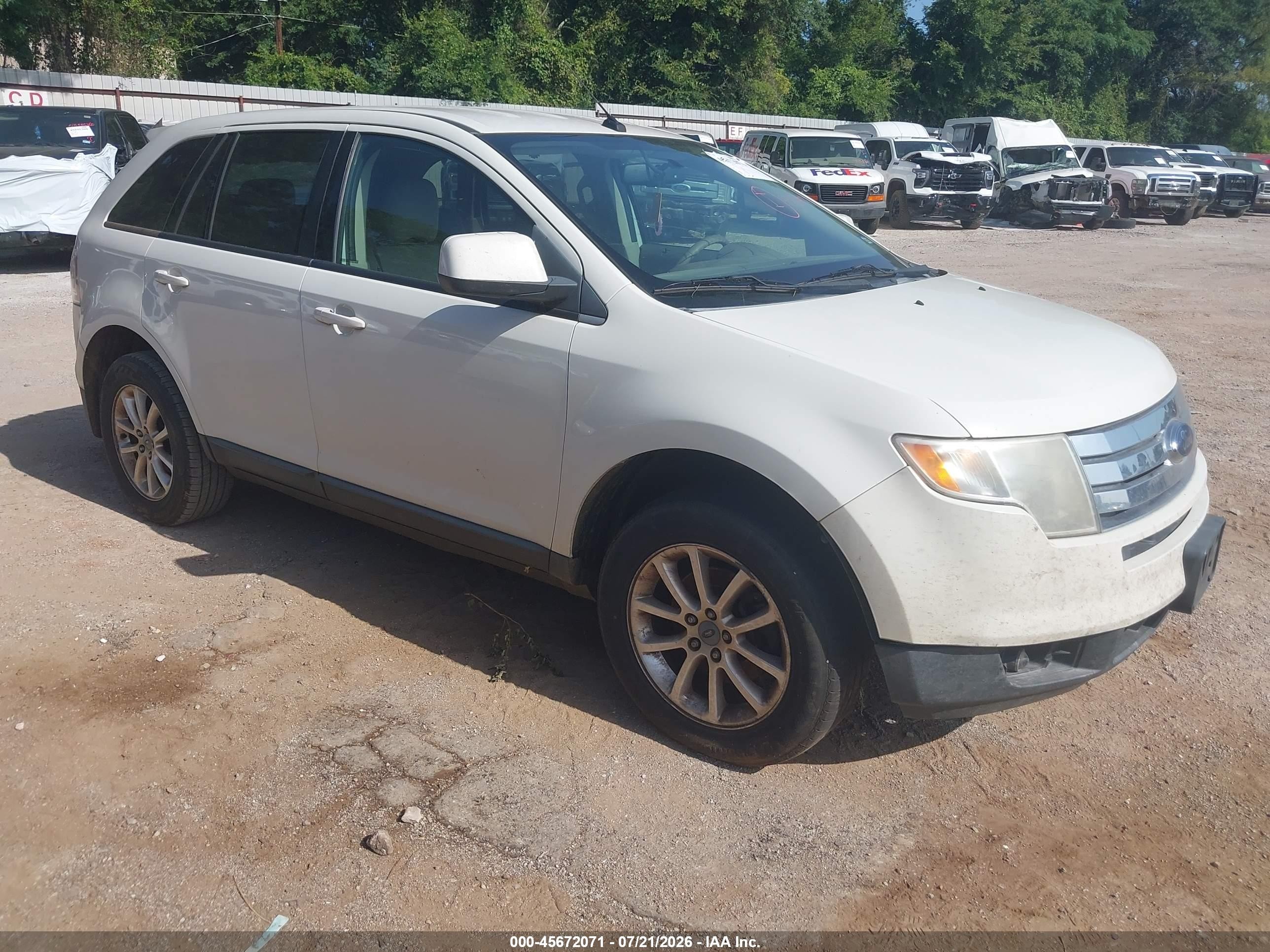 2010 Ford Edge Sel Белый vin: 2FMDK3JC0ABA36448