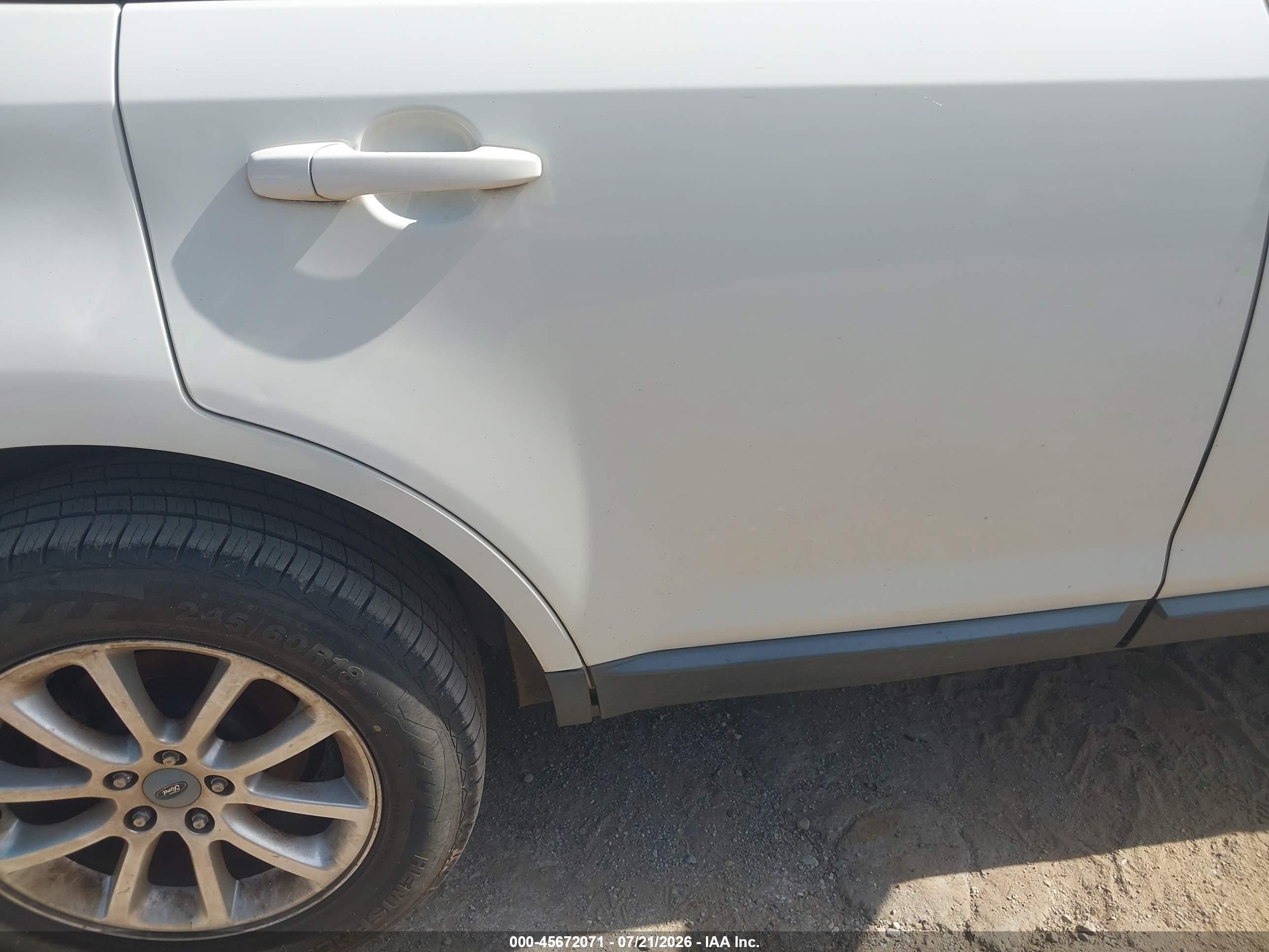 2010 Ford Edge Sel White vin: 2FMDK3JC0ABA36448