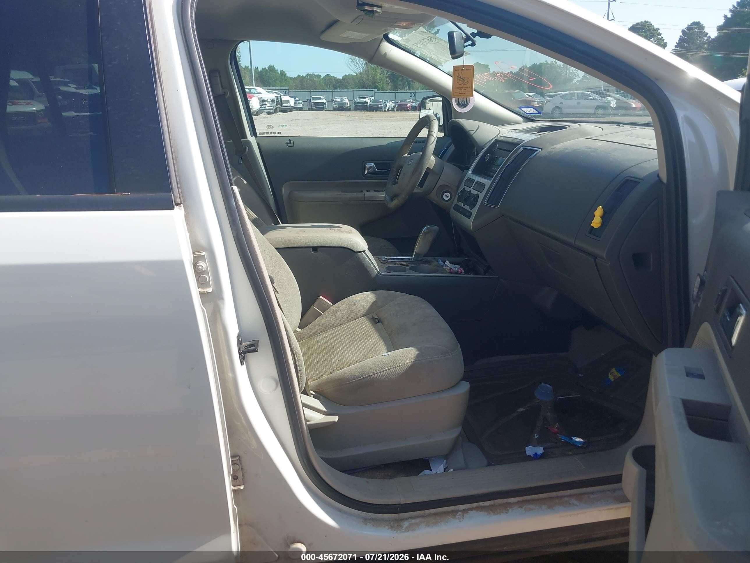 2010 Ford Edge Sel White vin: 2FMDK3JC0ABA36448