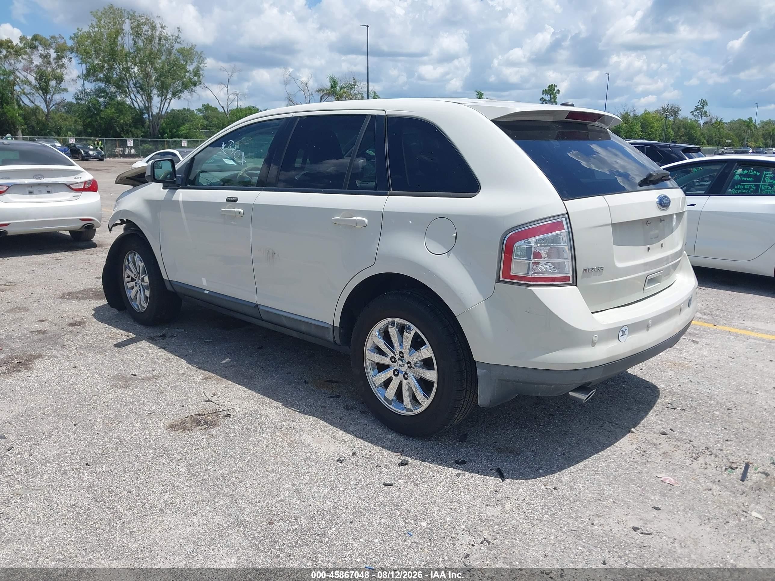 2010 Ford Edge Sel White vin: 2FMDK3JC0ABA73533