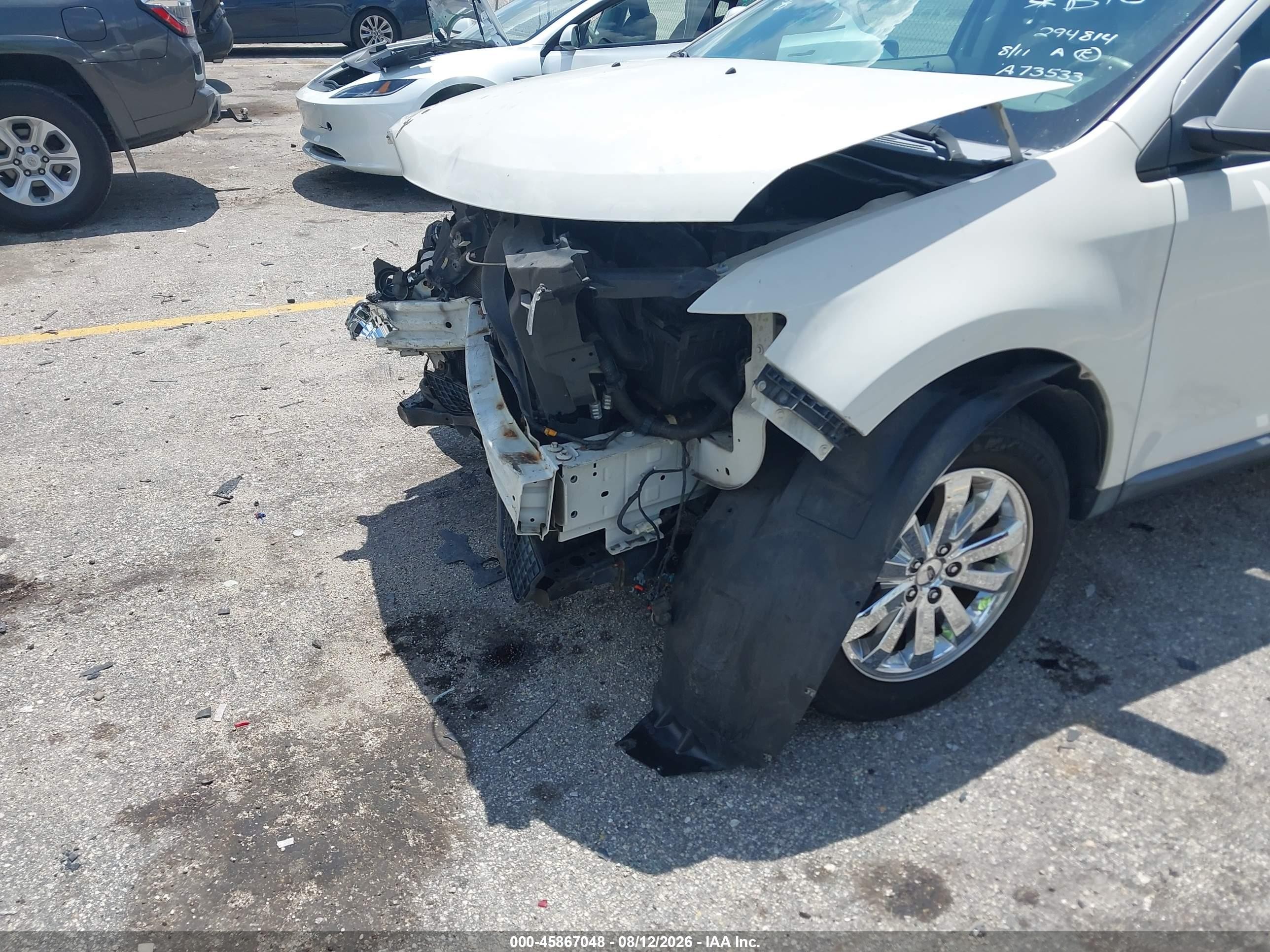 2010 Ford Edge Sel White vin: 2FMDK3JC0ABA73533