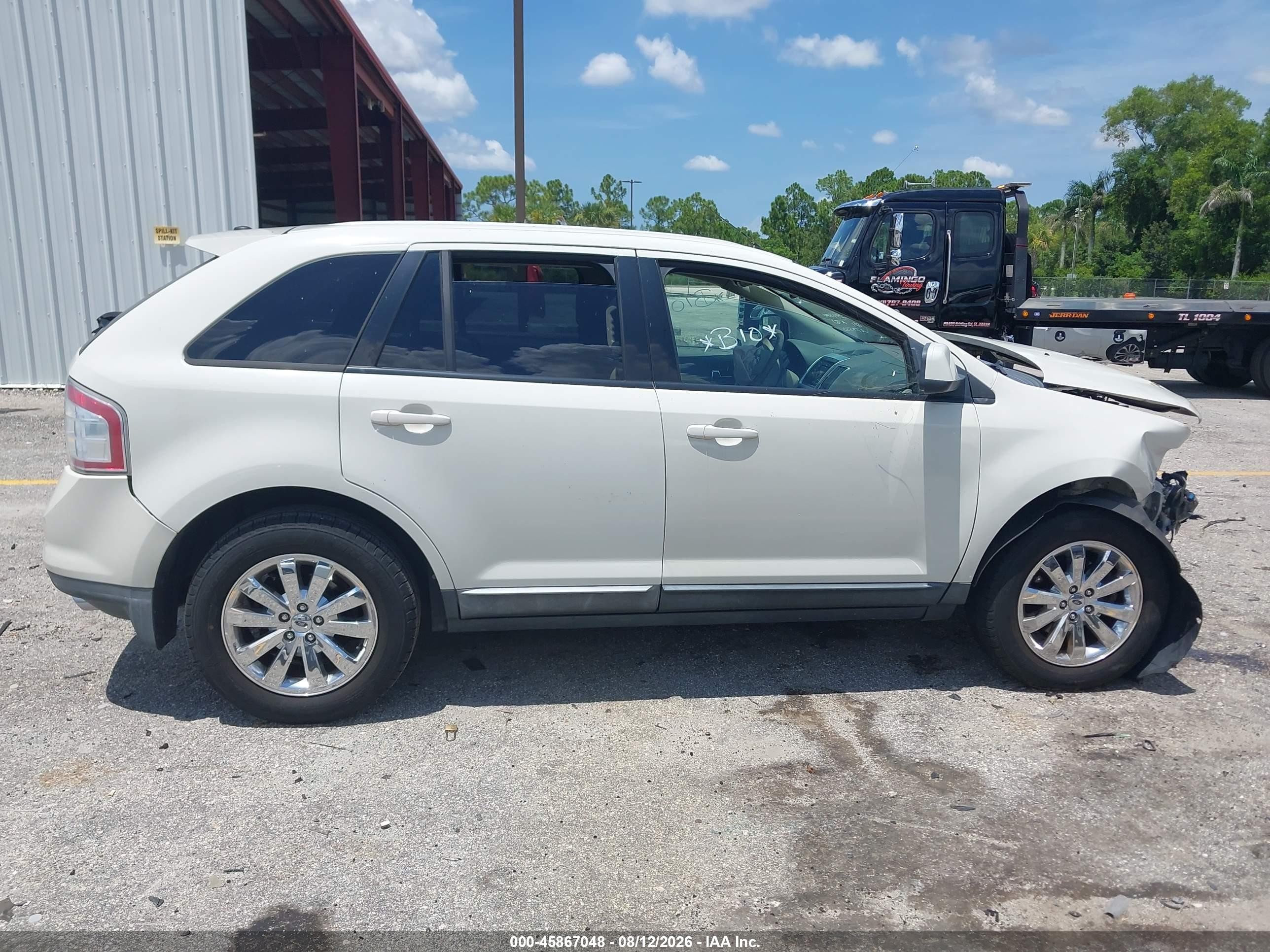2010 Ford Edge Sel White vin: 2FMDK3JC0ABA73533