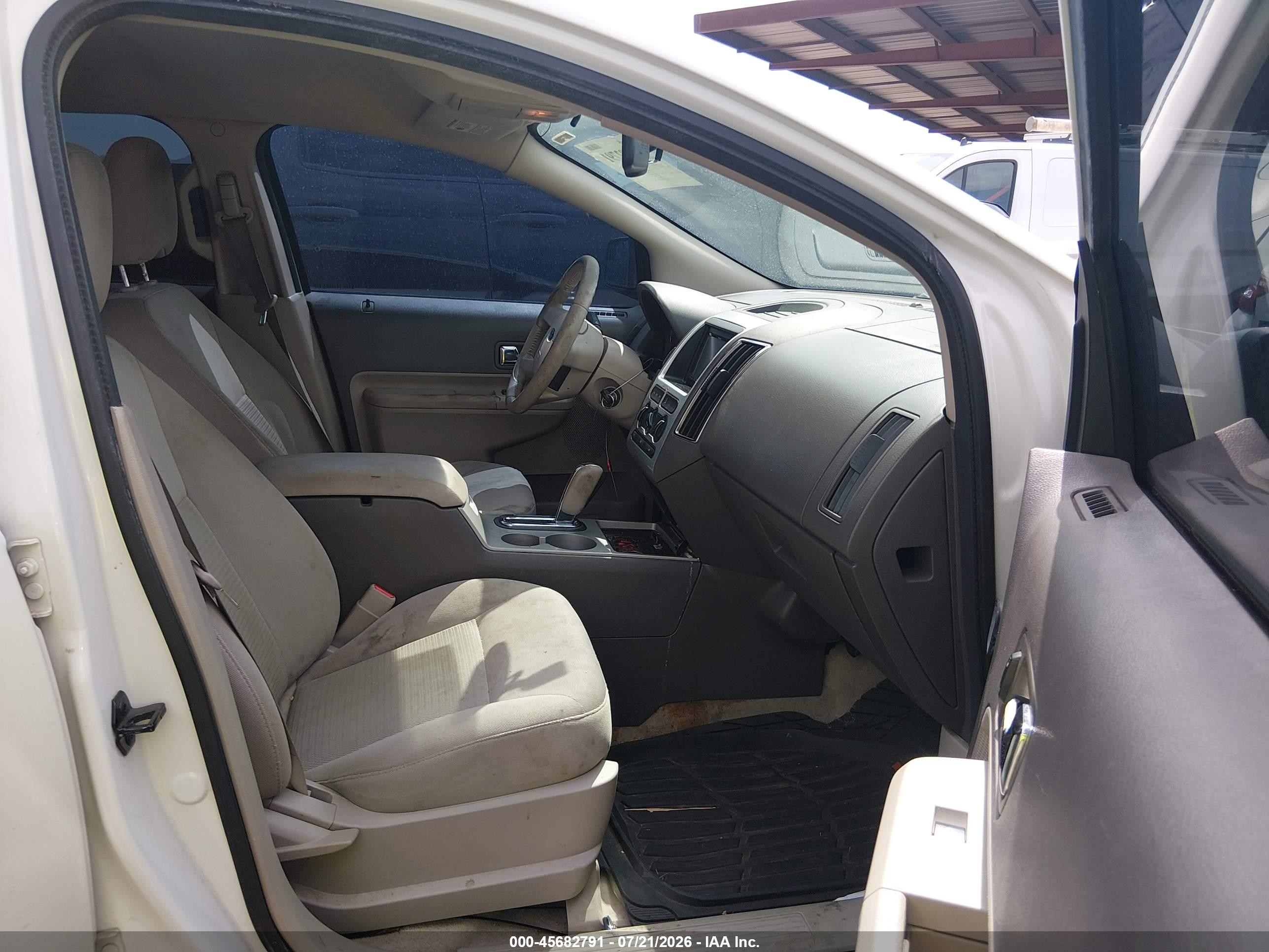 2010 Ford Edge Sel White vin: 2FMDK3JC0ABA94334