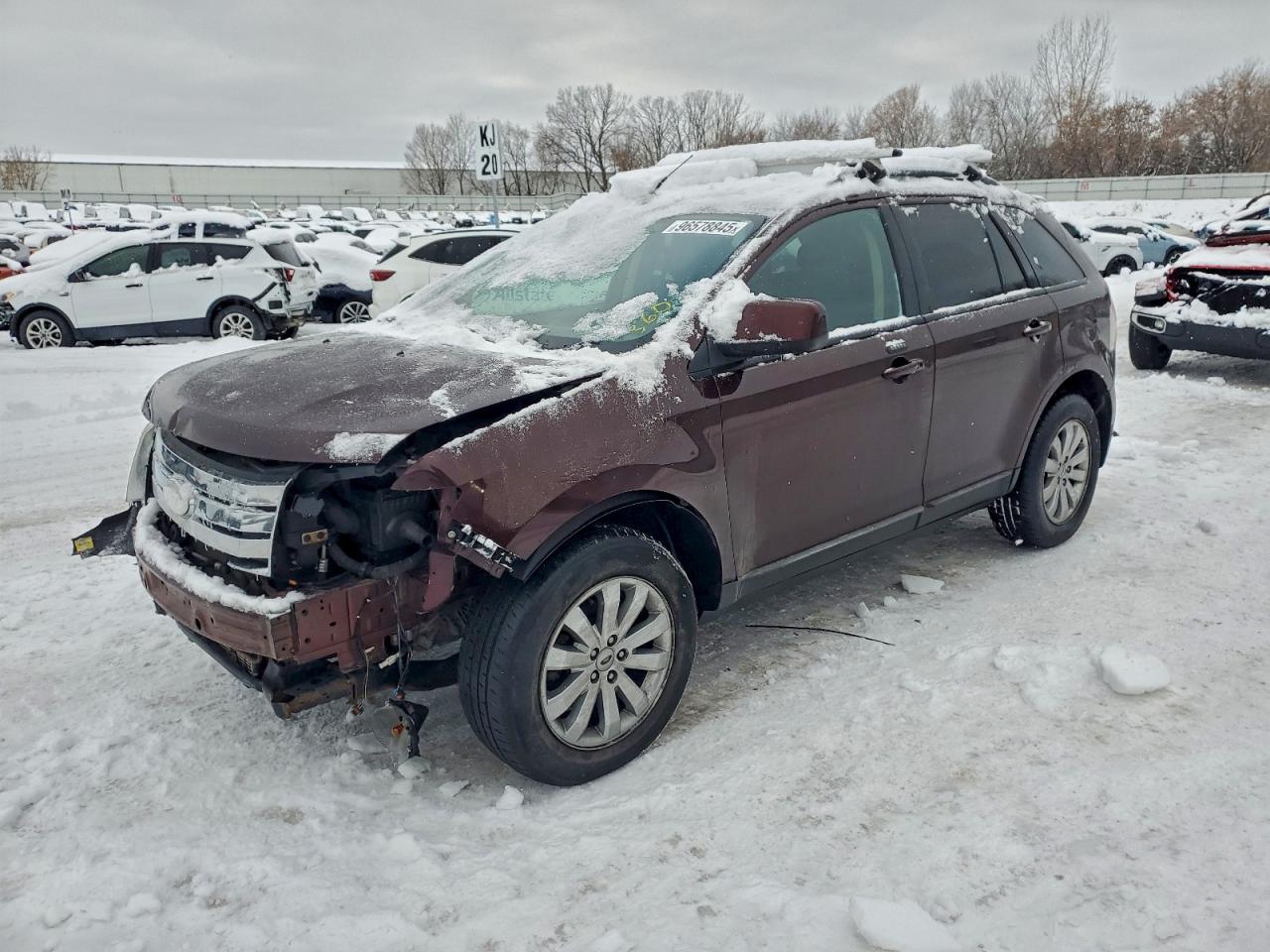 2010 Ford Edge Sel Burgundy vin: 2FMDK3JC0ABA96360