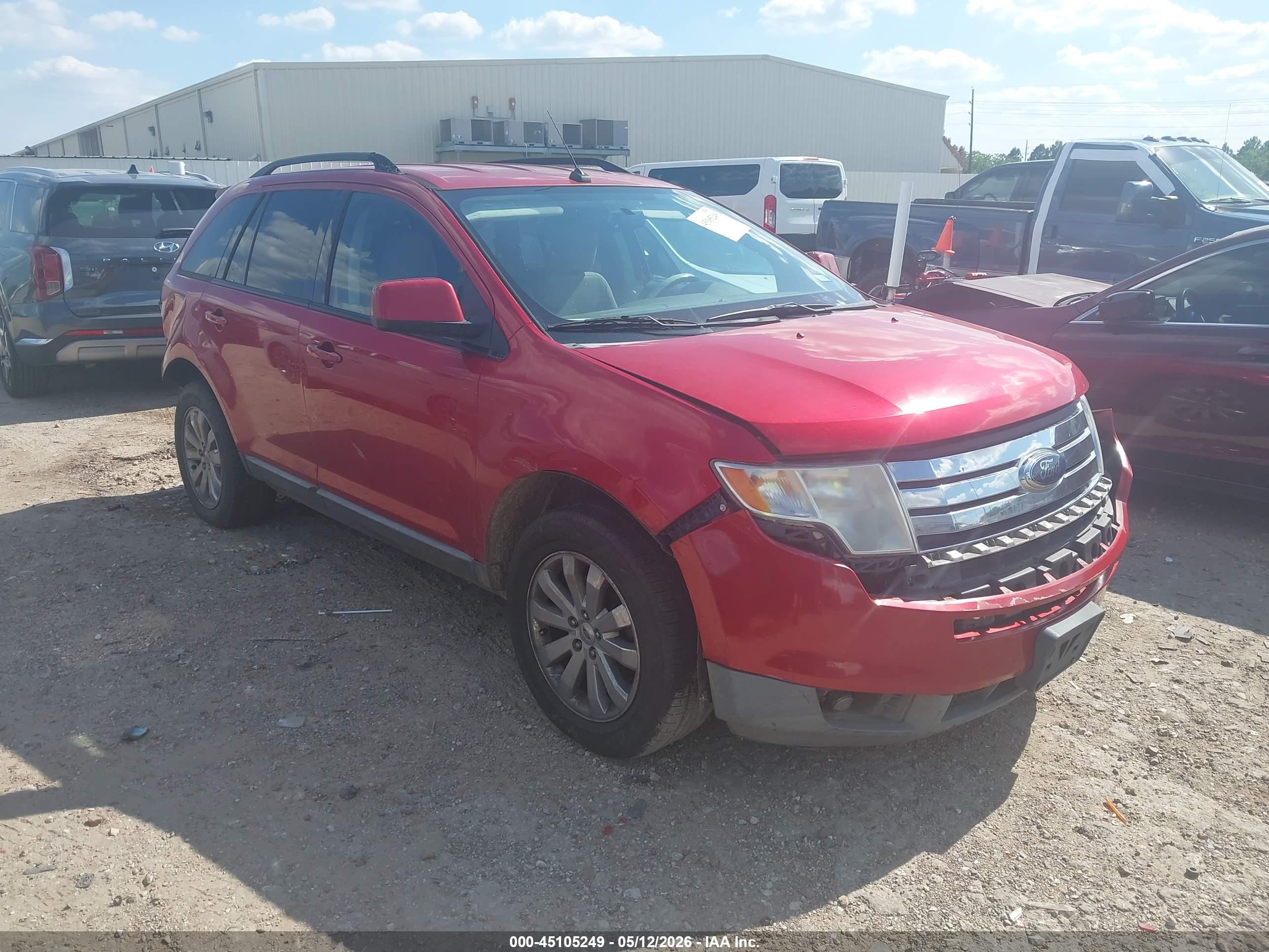 2010 Ford Edge Sel Red vin: 2FMDK3JC0ABB15991