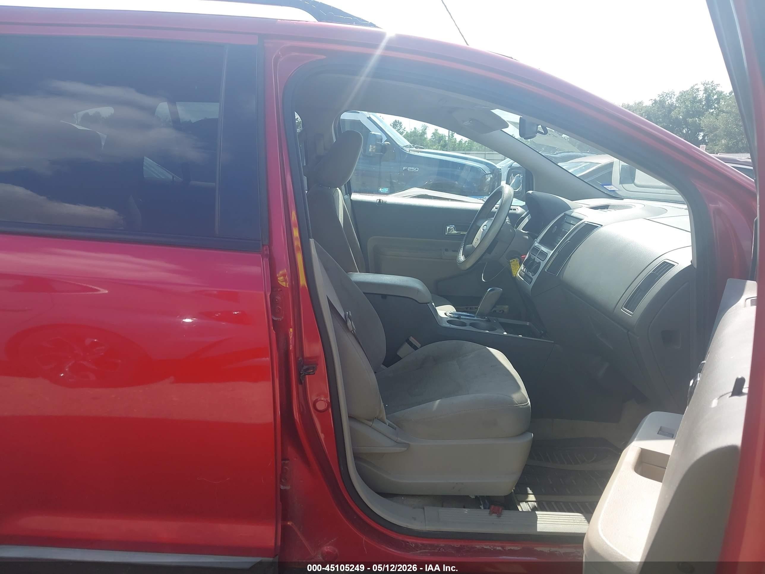 2010 Ford Edge Sel Red vin: 2FMDK3JC0ABB15991