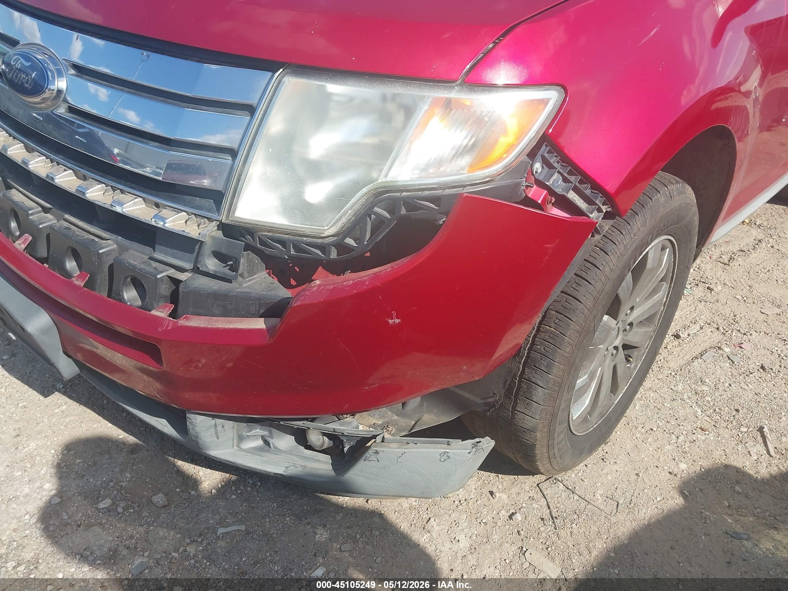 2010 Ford Edge Sel Red vin: 2FMDK3JC0ABB15991