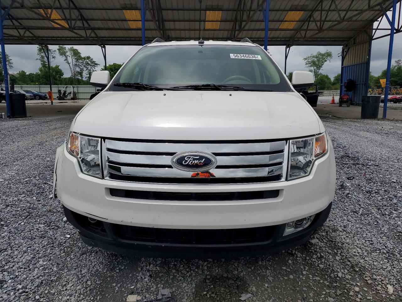 2010 Ford Edge Sel White vin: 2FMDK3JC0ABB35528