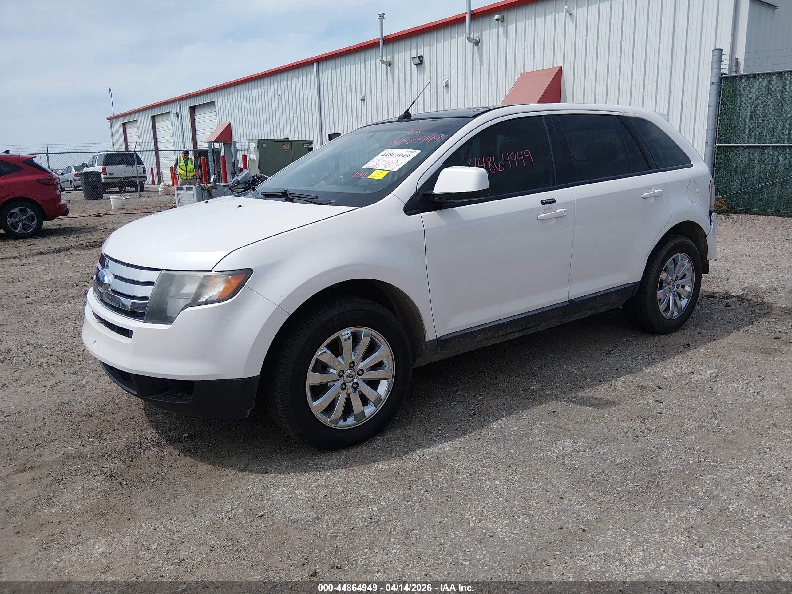 2010 Ford Edge Sel White vin: 2FMDK3JC0ABB45573