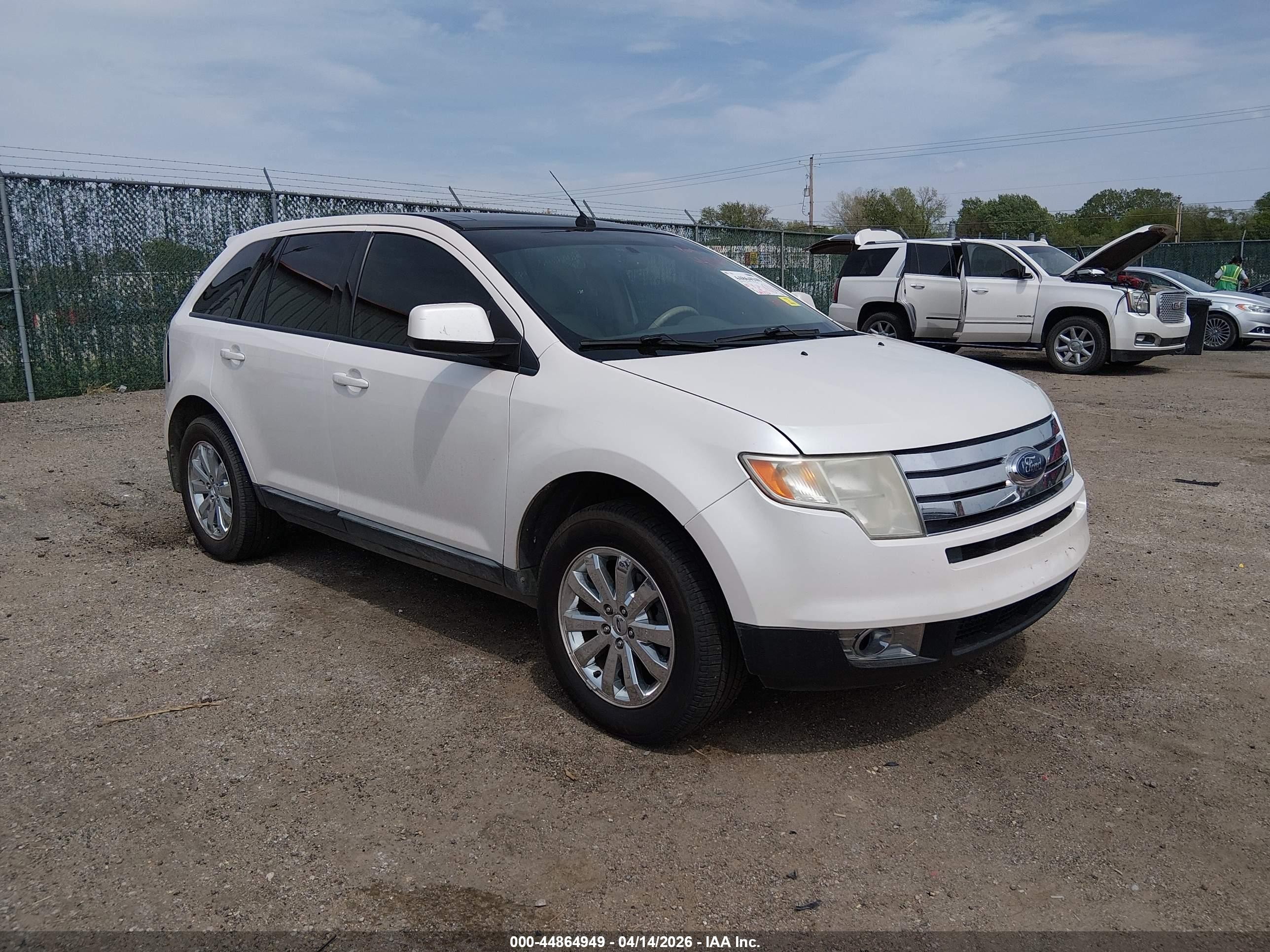 2010 Ford Edge Sel White vin: 2FMDK3JC0ABB45573