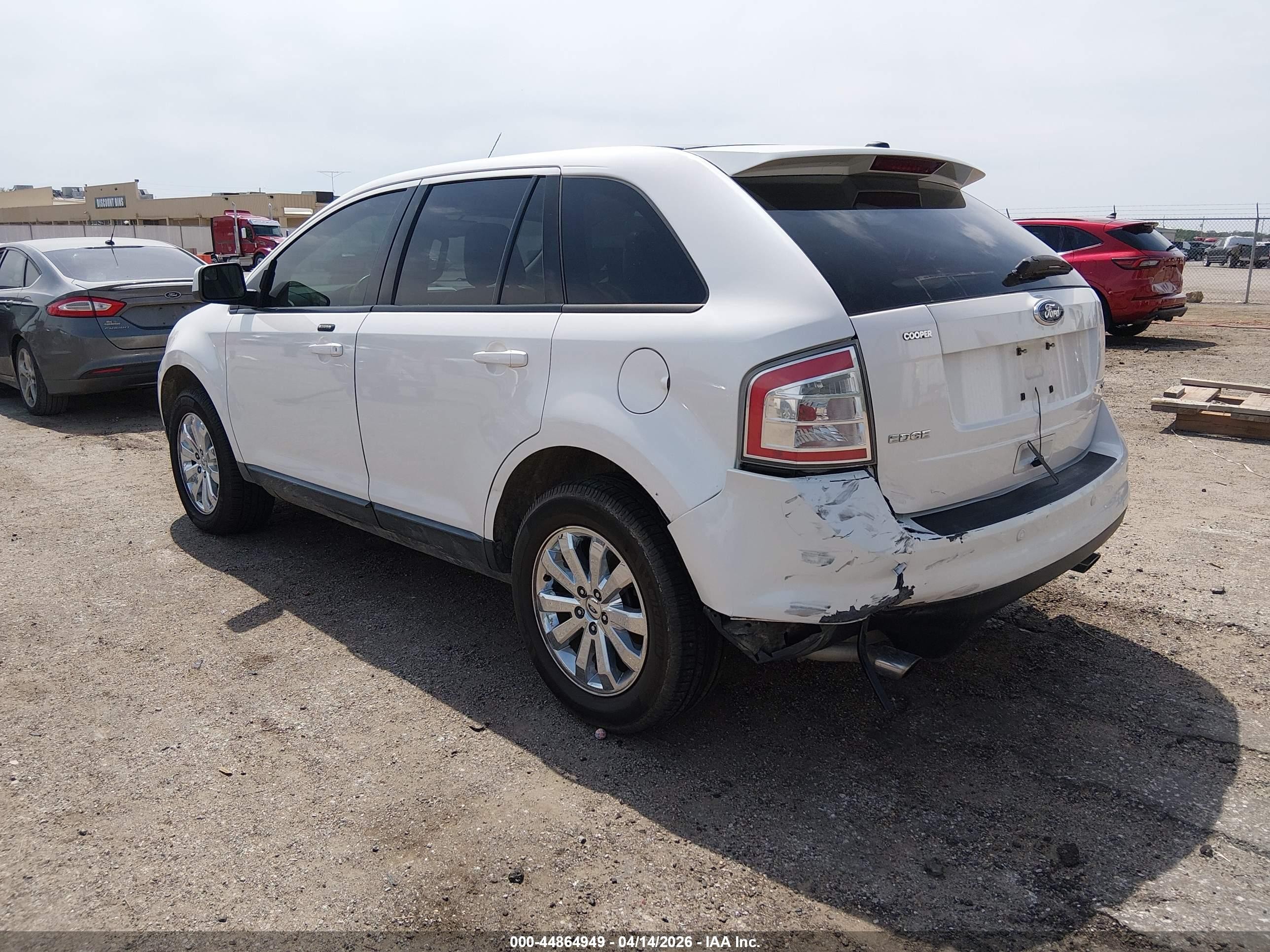 2010 Ford Edge Sel White vin: 2FMDK3JC0ABB45573