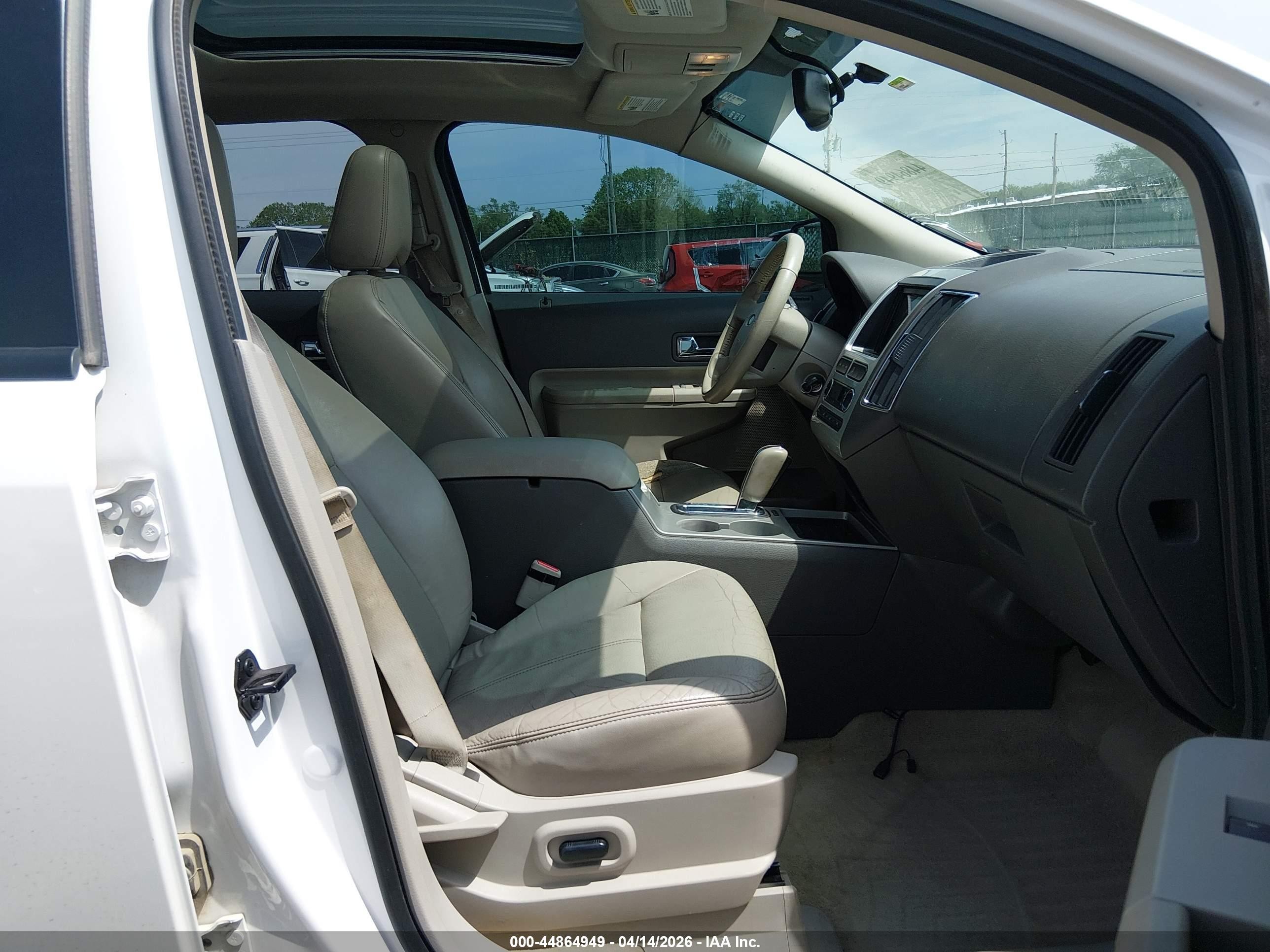 2010 Ford Edge Sel White vin: 2FMDK3JC0ABB45573