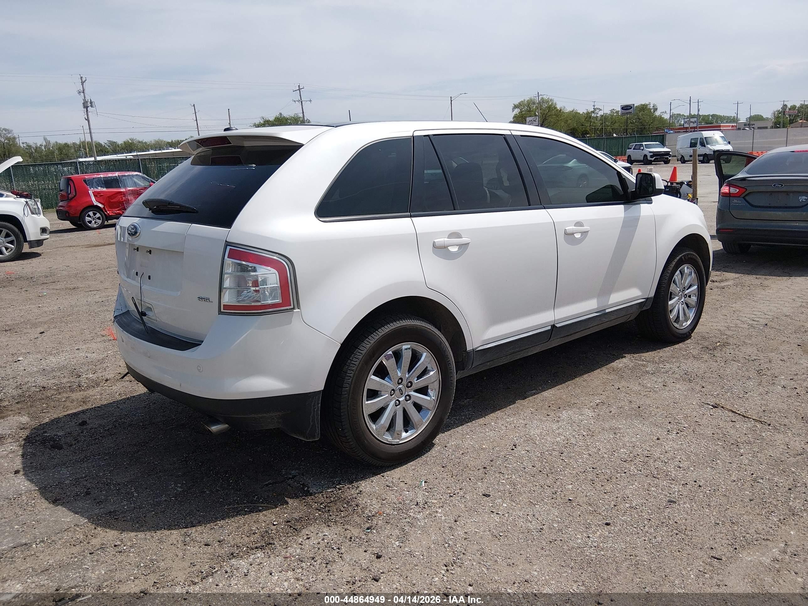 2010 Ford Edge Sel White vin: 2FMDK3JC0ABB45573