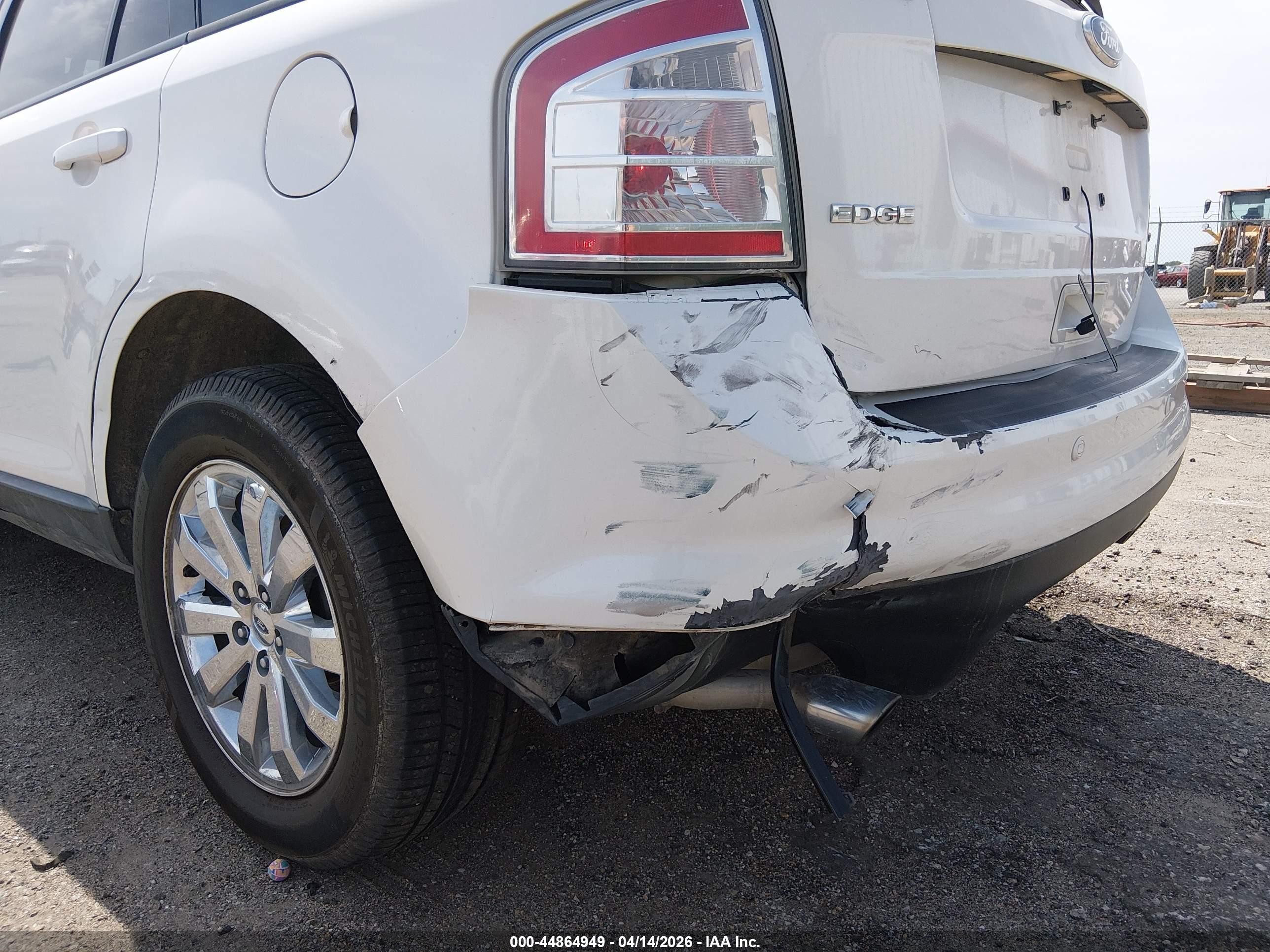 2010 Ford Edge Sel White vin: 2FMDK3JC0ABB45573
