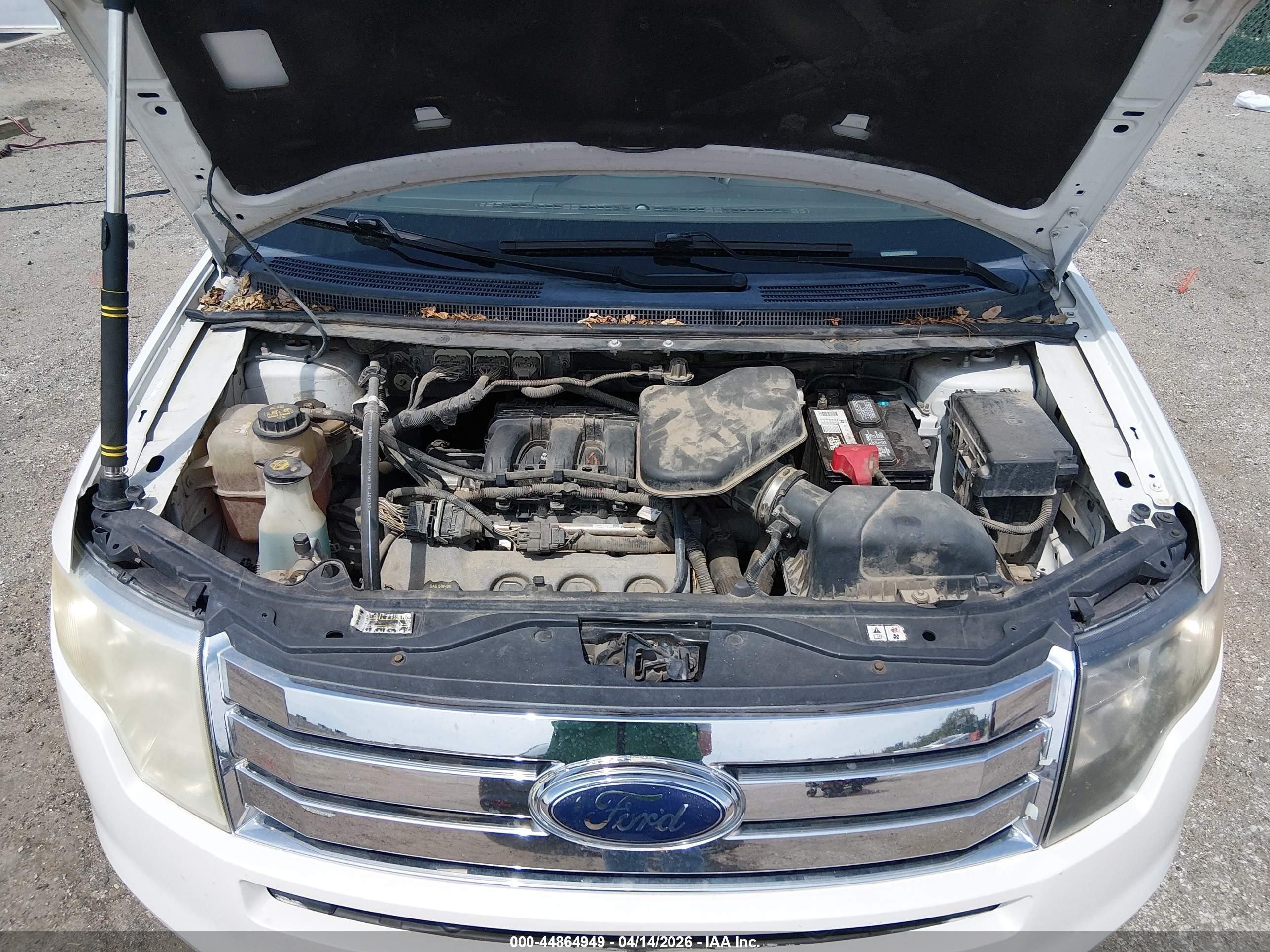 2010 Ford Edge Sel White vin: 2FMDK3JC0ABB45573