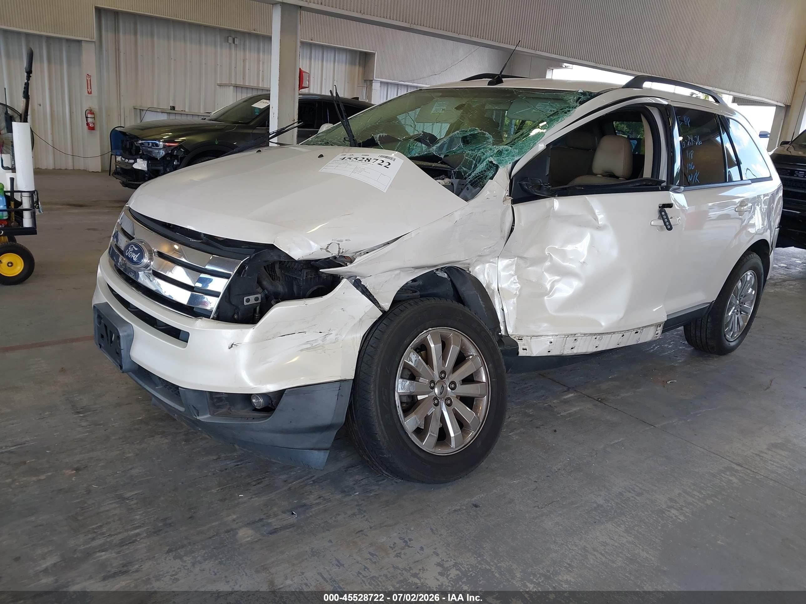 2010 Ford Edge Sel Белый vin: 2FMDK3JC0ABB72384