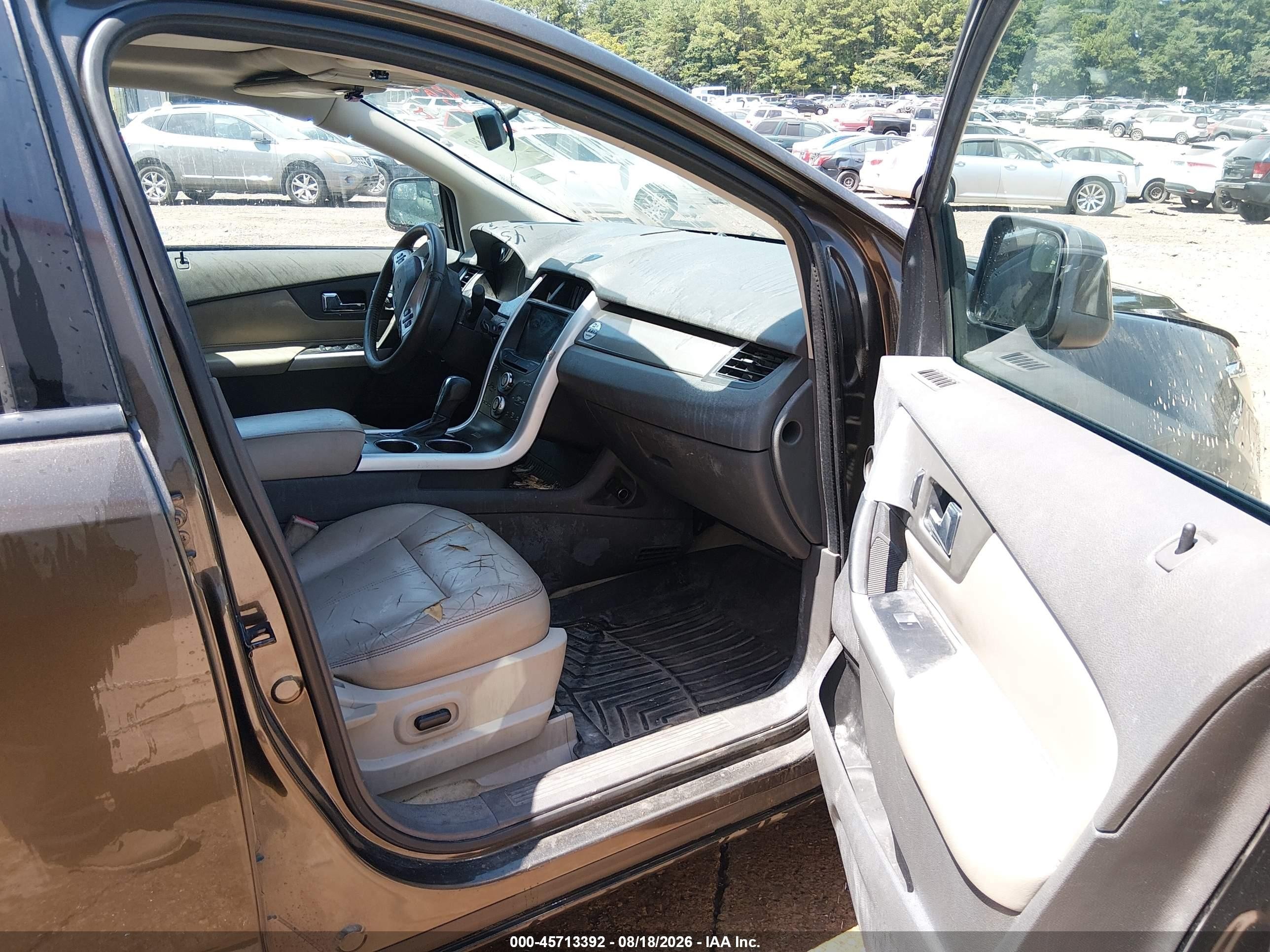 2011 Ford Edge Sel Brown vin: 2FMDK3JC0BBA37648