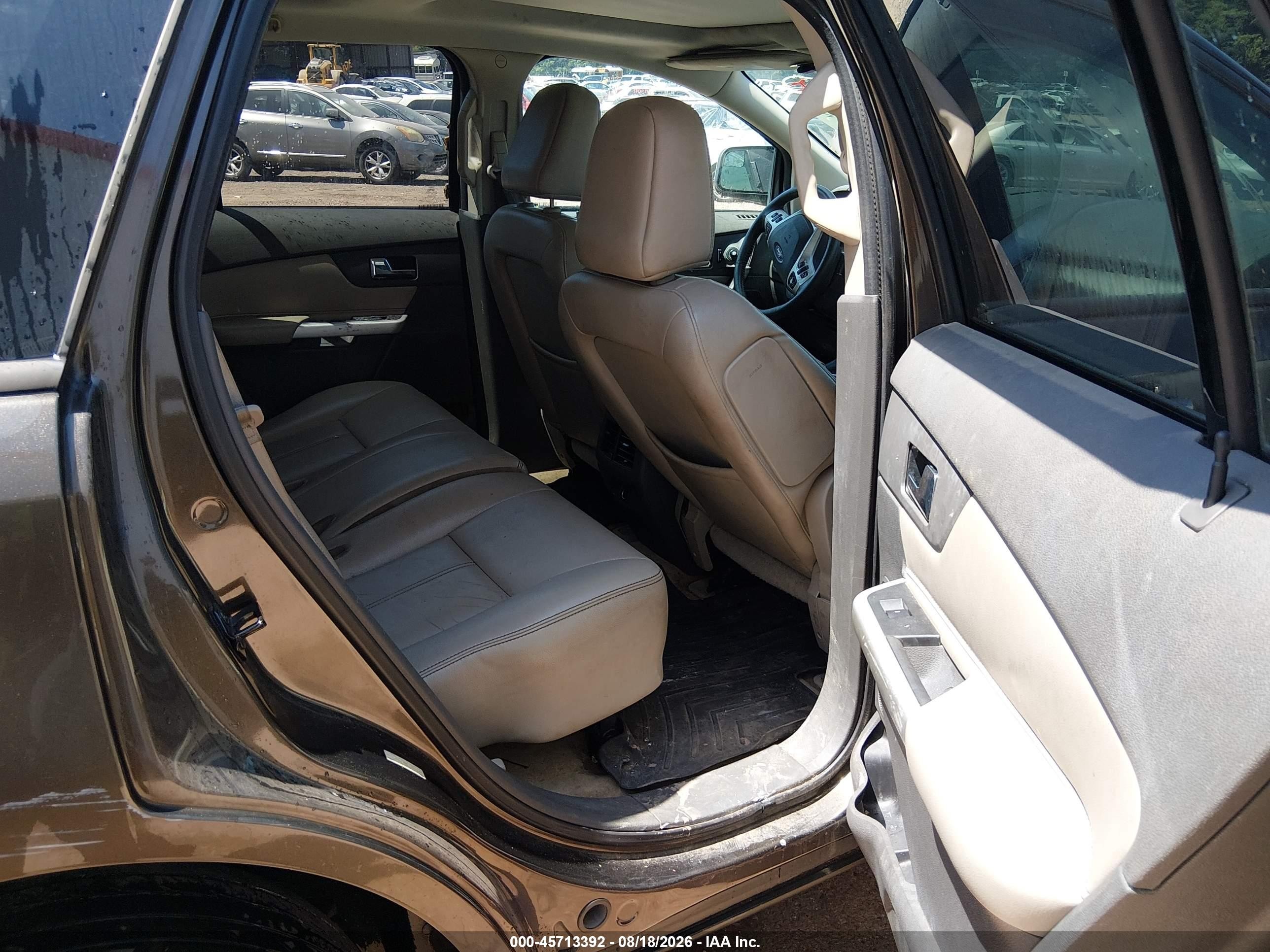 2011 Ford Edge Sel Brown vin: 2FMDK3JC0BBA37648