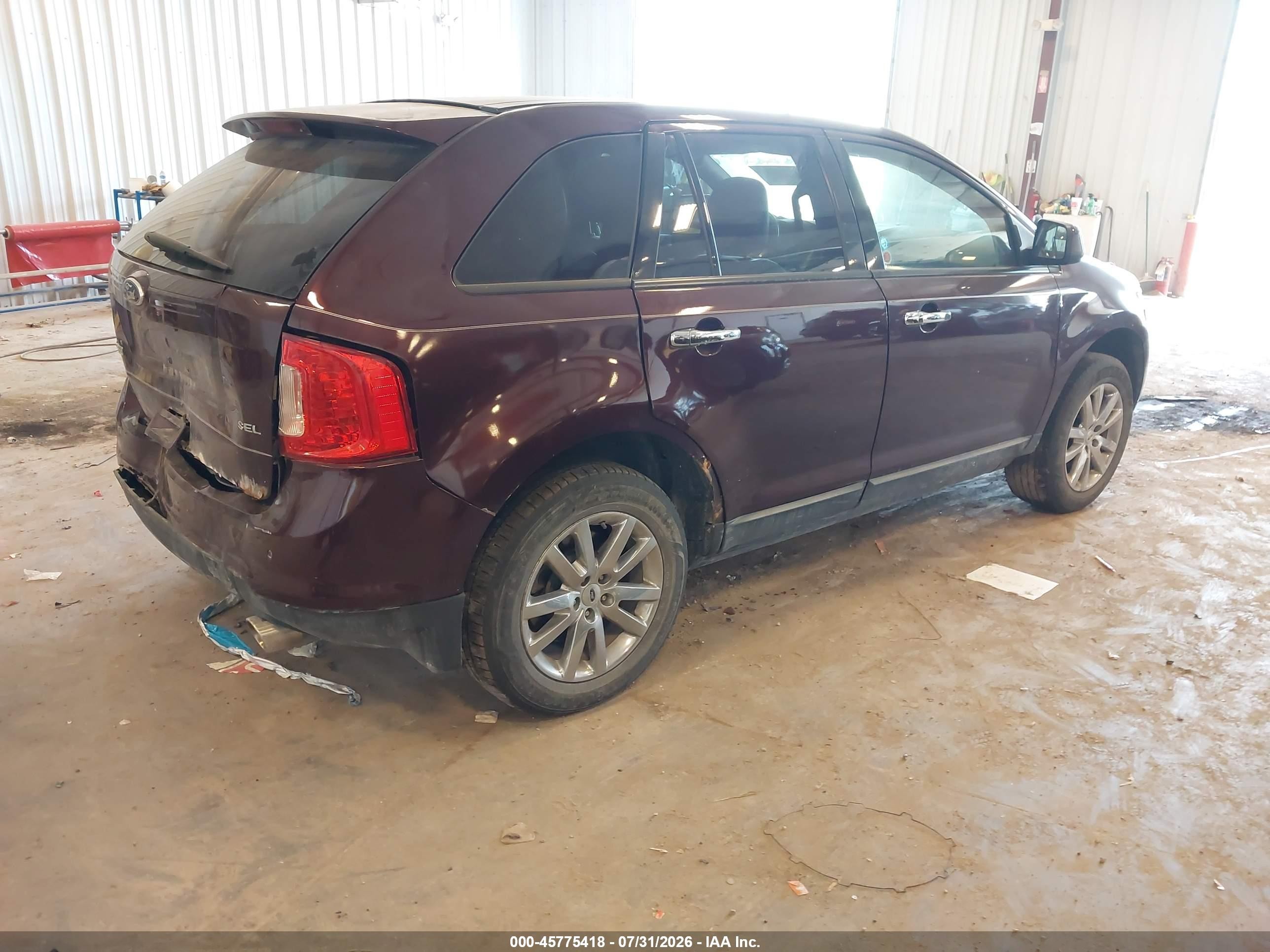 2011 Ford Edge Sel Purple vin: 2FMDK3JC0BBA54823