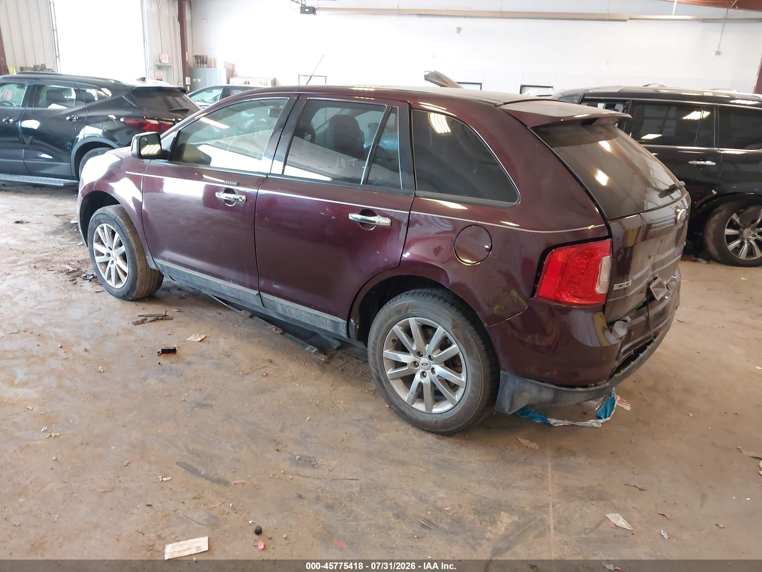2011 Ford Edge Sel Purple vin: 2FMDK3JC0BBA54823