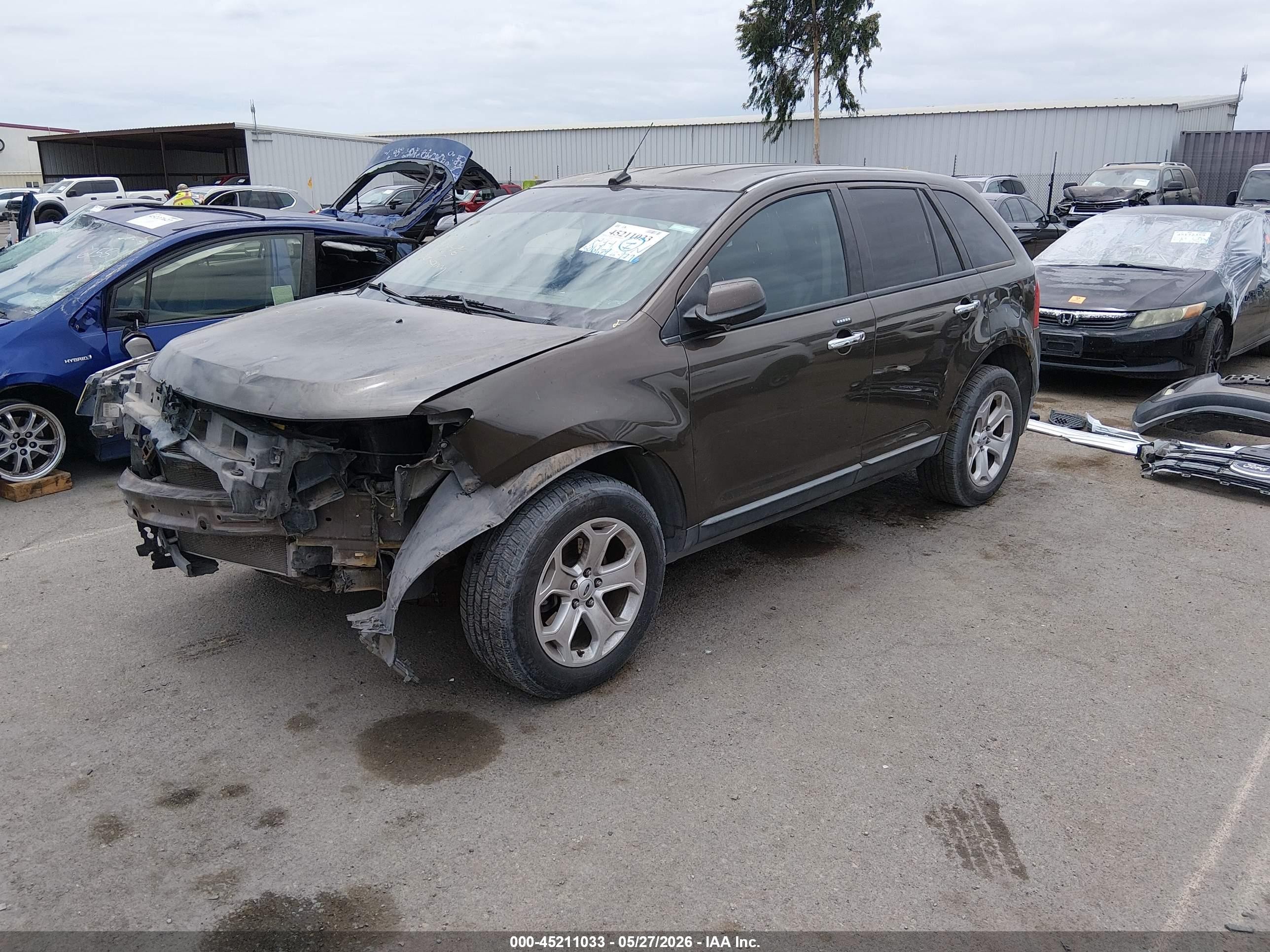 2011 Ford Edge Sel Gray vin: 2FMDK3JC0BBA97381