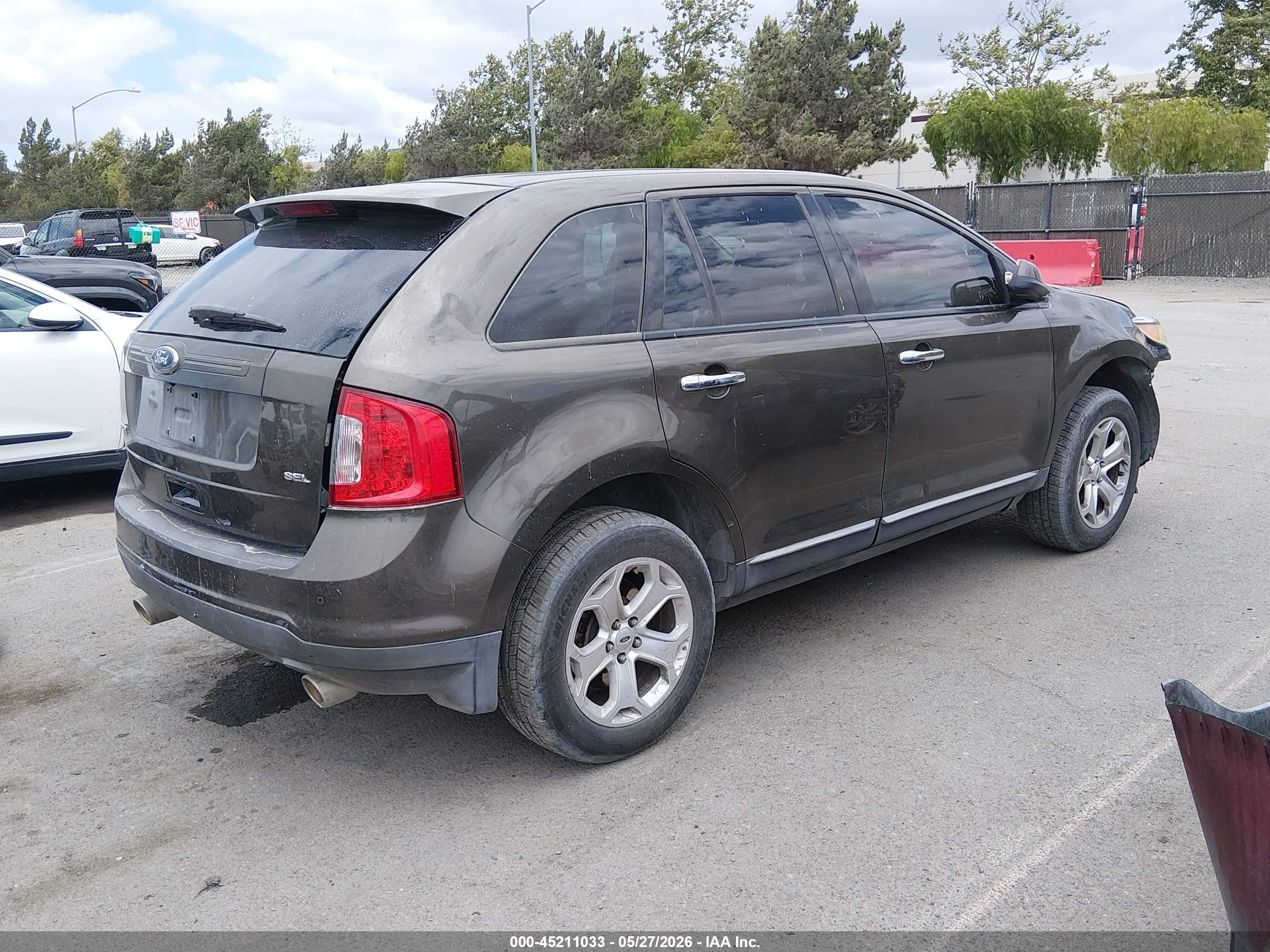 2011 Ford Edge Sel Gray vin: 2FMDK3JC0BBA97381