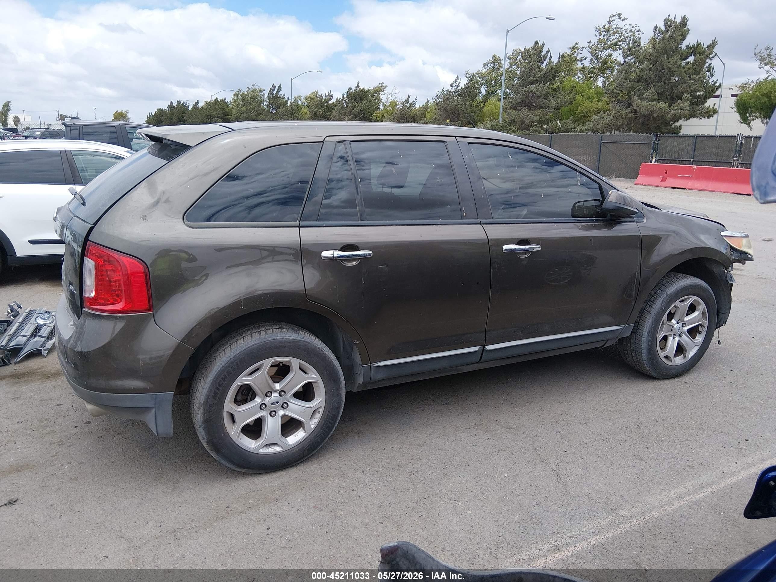 2011 Ford Edge Sel Gray vin: 2FMDK3JC0BBA97381