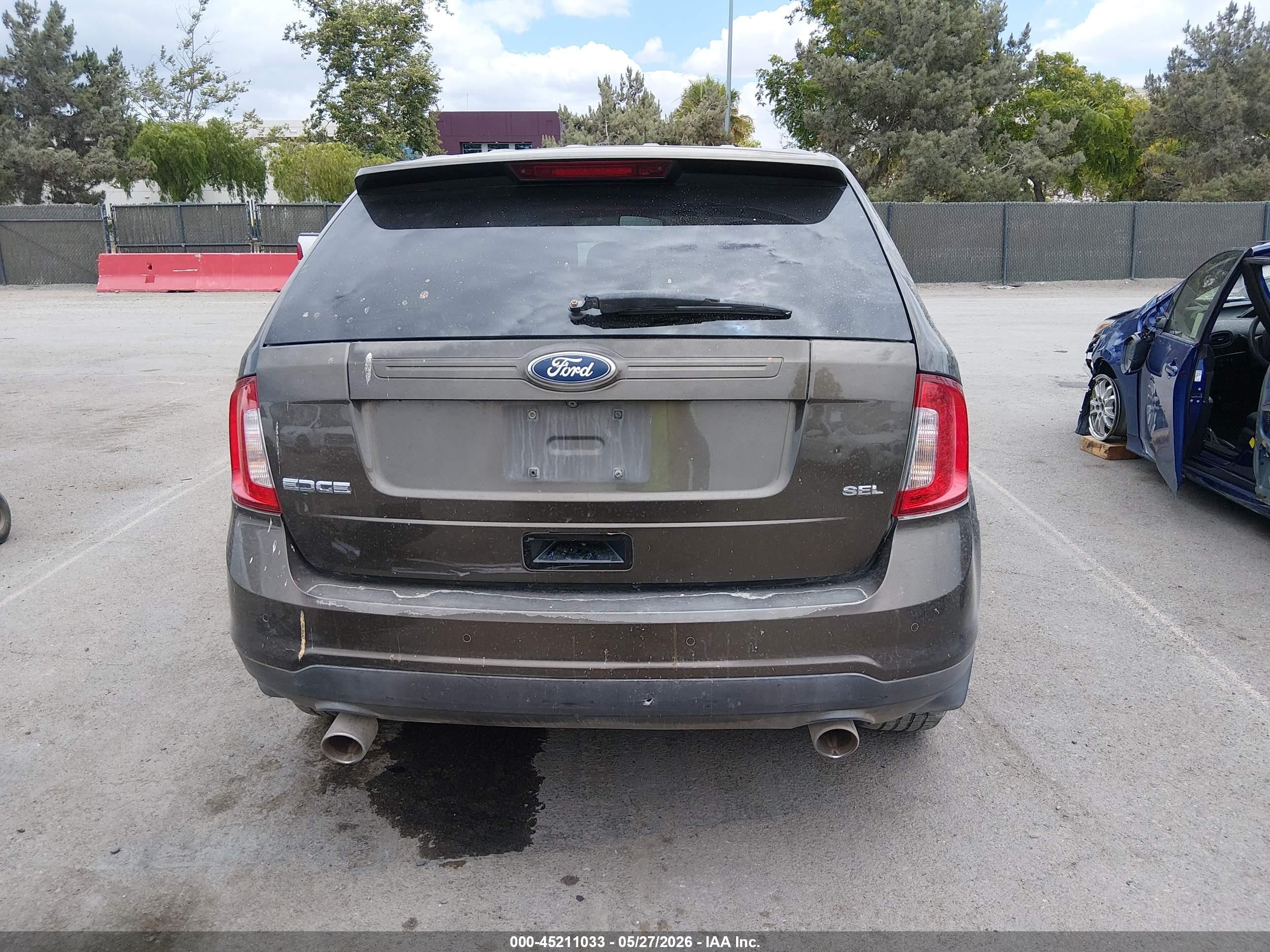 2011 Ford Edge Sel Gray vin: 2FMDK3JC0BBA97381