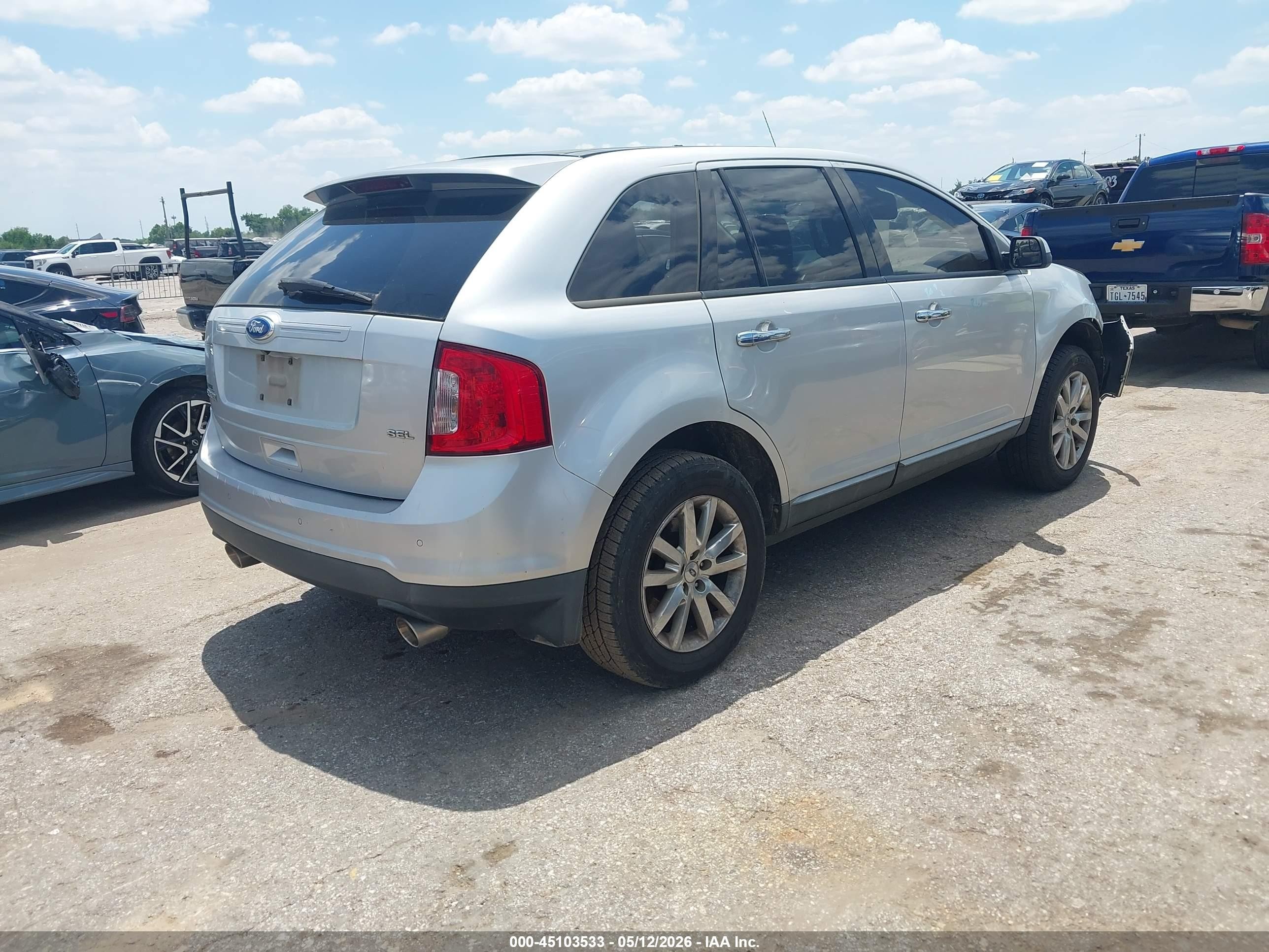 2011 Ford Edge Sel Silver vin: 2FMDK3JC0BBB07455
