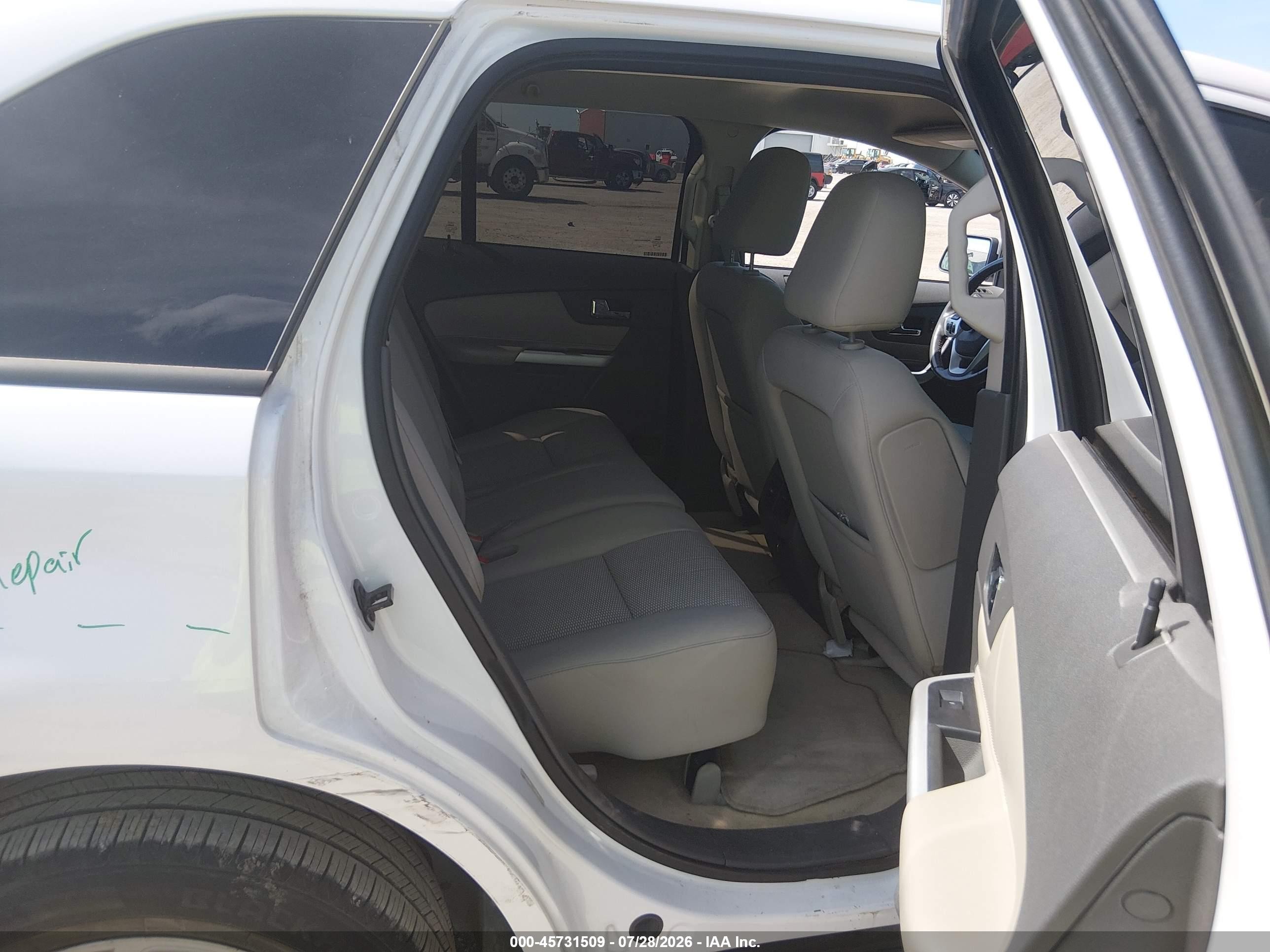 2011 Ford Edge Sel White vin: 2FMDK3JC0BBB28323